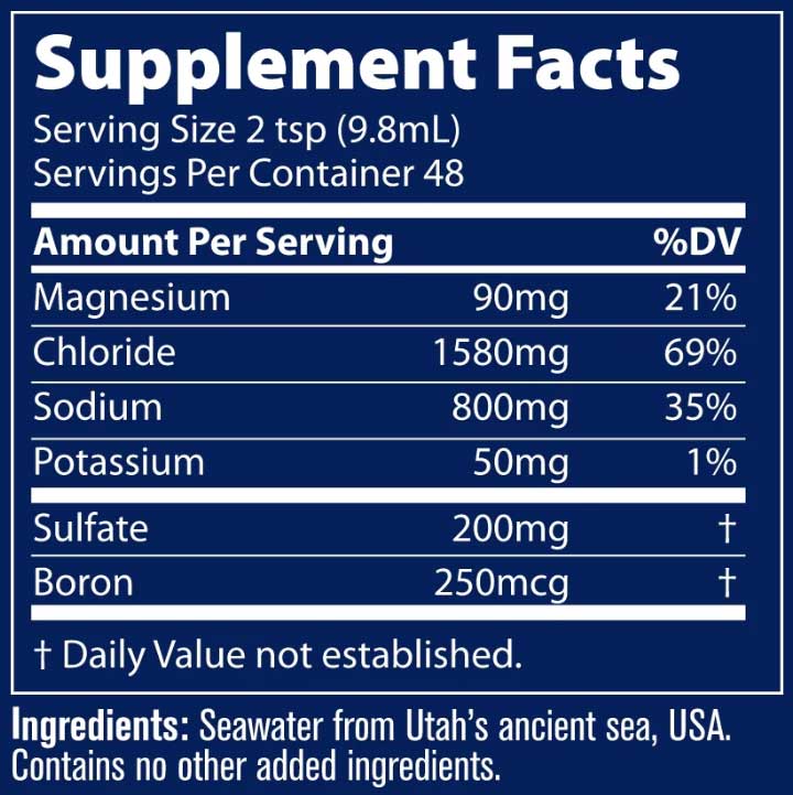 Trace Minerals Research Utah Sea Minerals Ingredients