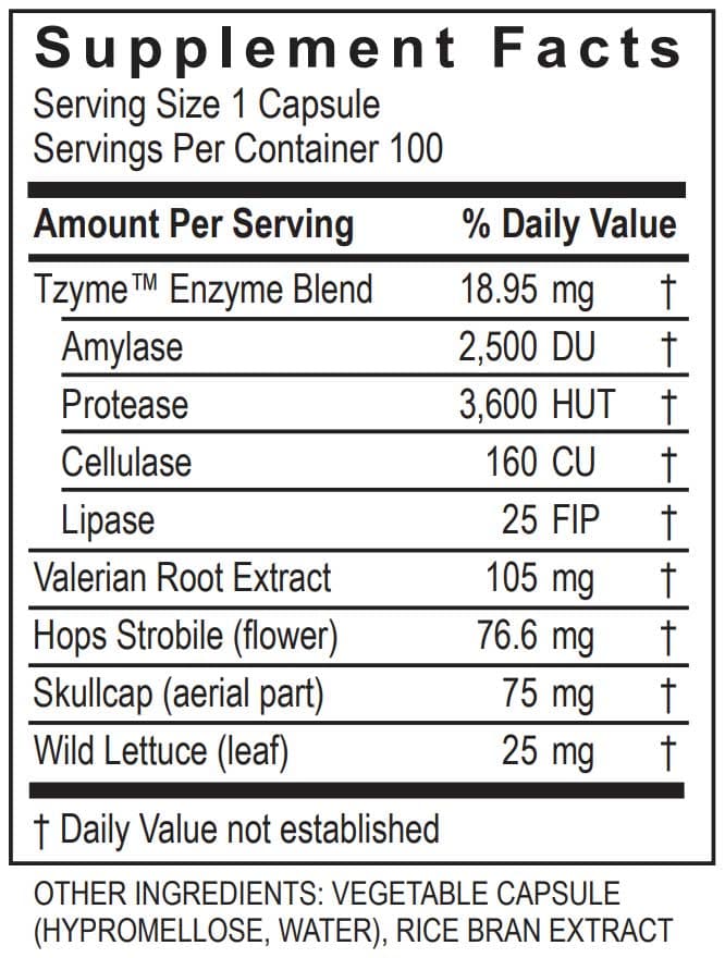 Transformation Enzyme CalmZyme Ingredients 