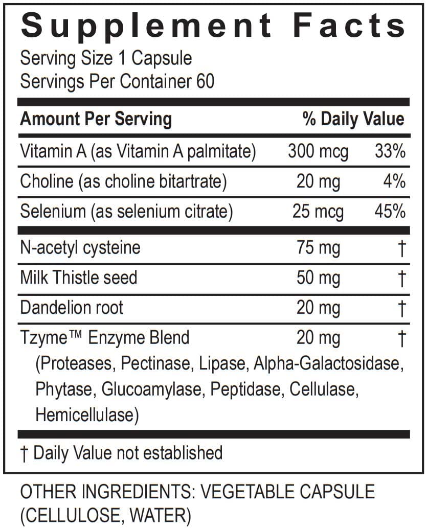 Transformation Enzyme Liver Support Ingredients