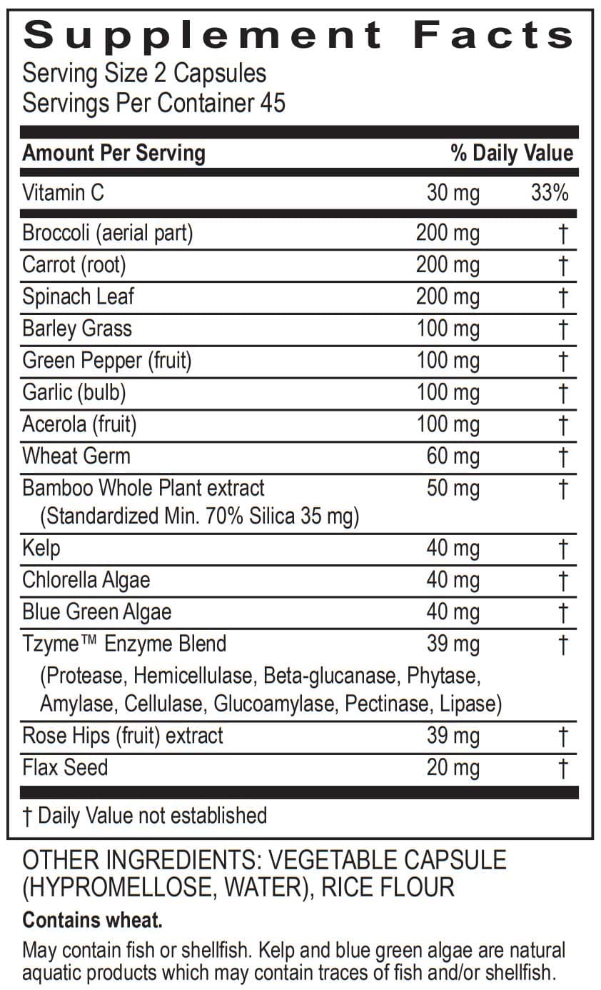 Transformation Enzyme Super CellZyme Ingredients