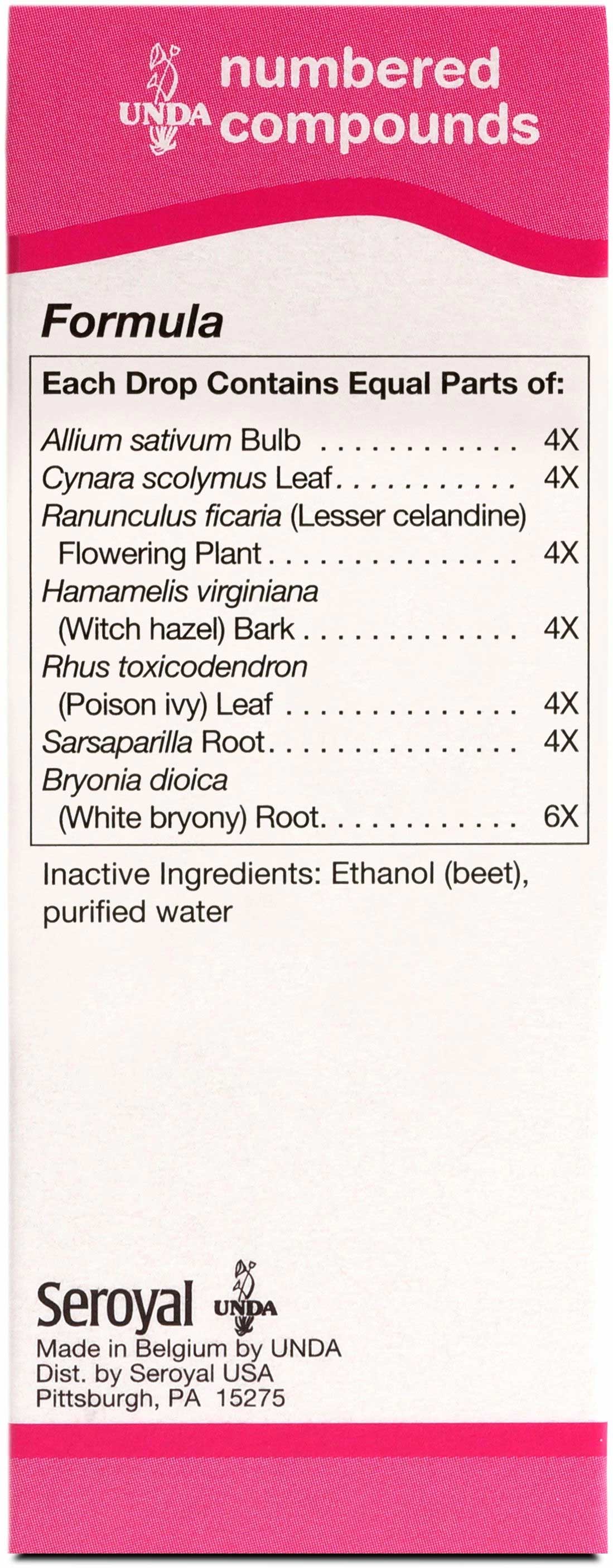 UNDA #1002 Ingredients 