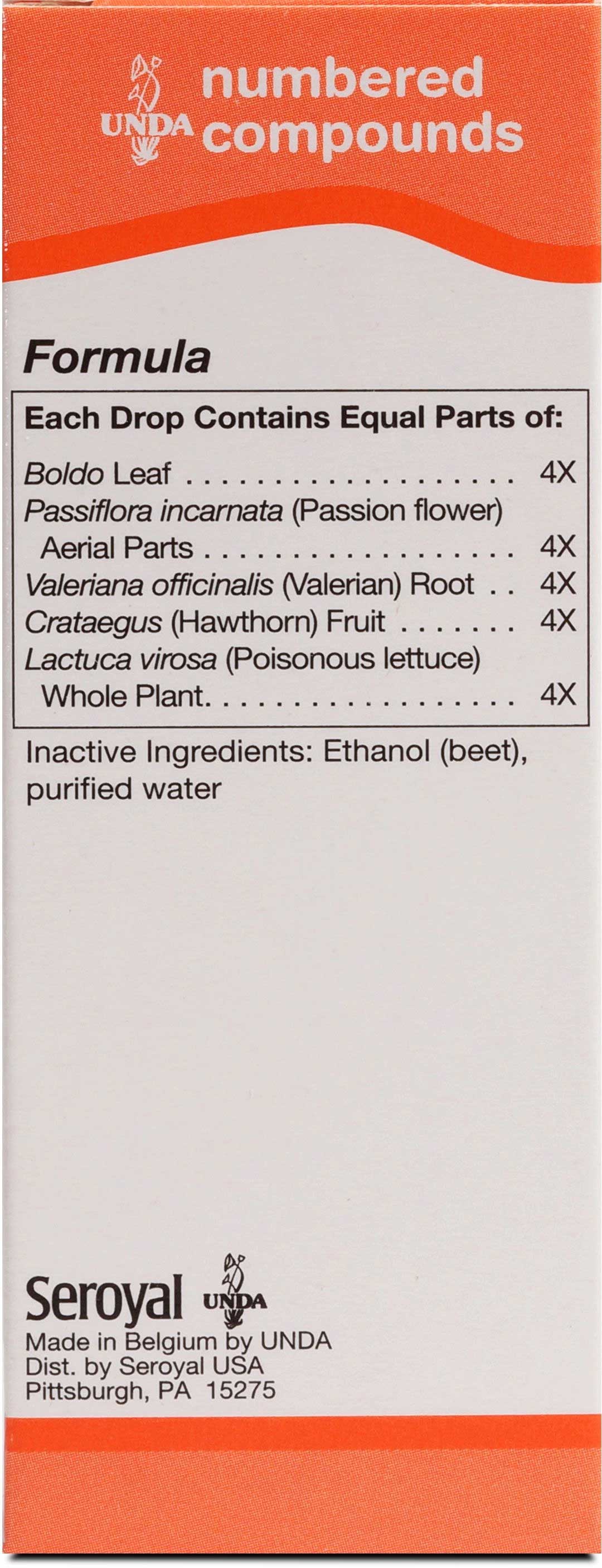 UNDA #210 Ingredients