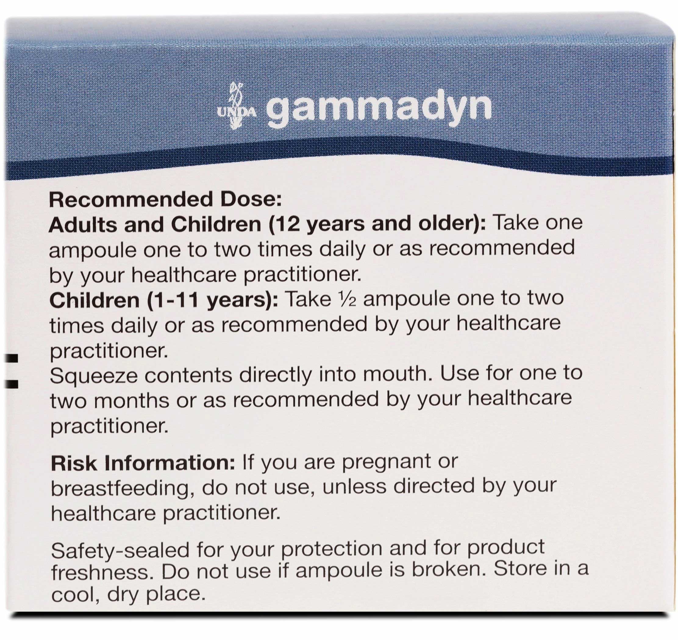 UNDA Gammadyn Mg Ingredients 