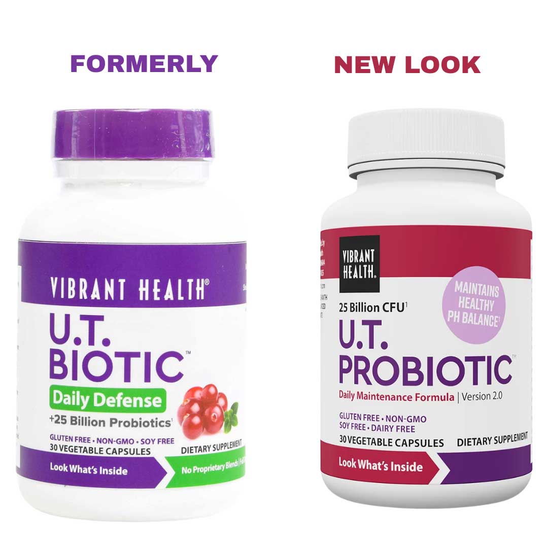 Vibrant Health U.T. Probiotic New Look