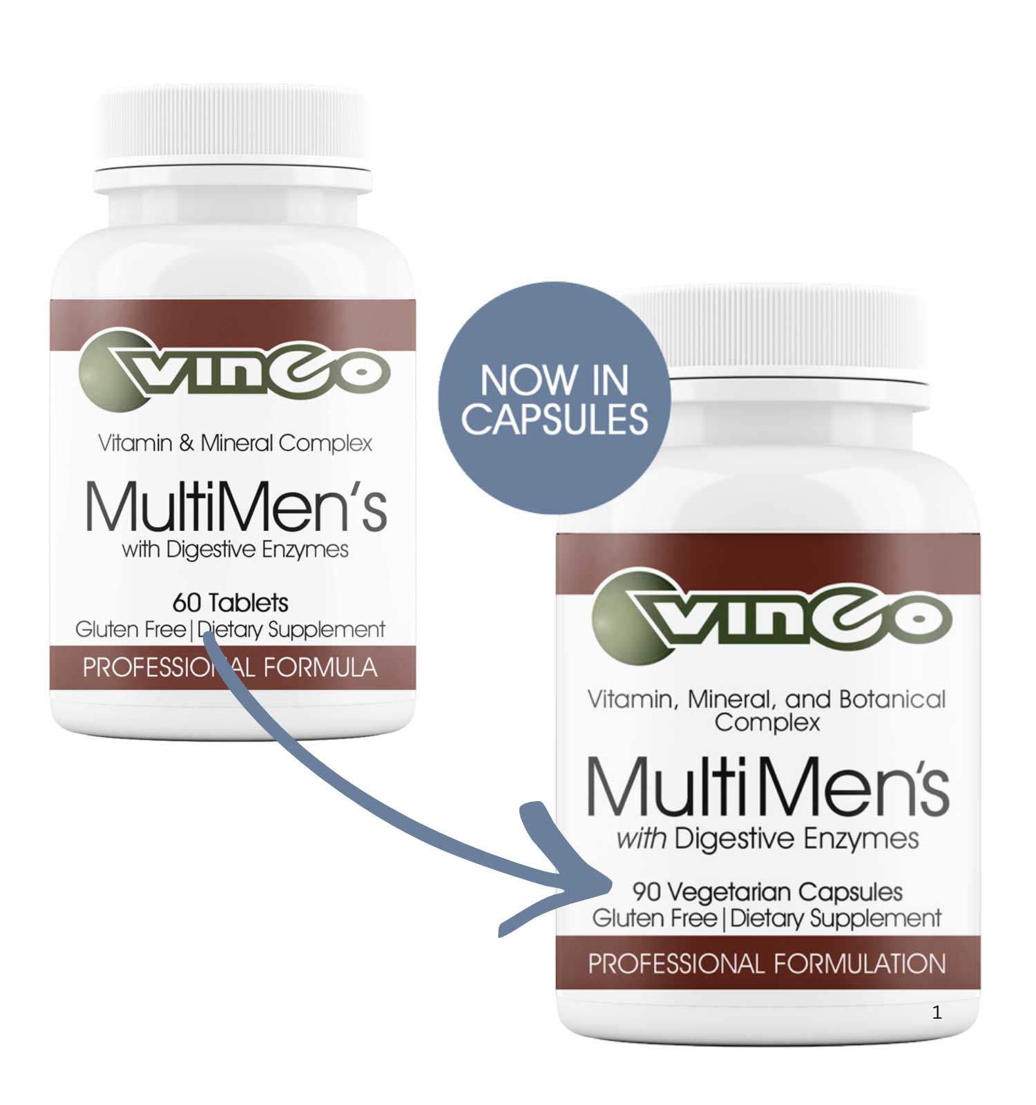 Vinco MultiMen's with Digestive Enzymes New Look