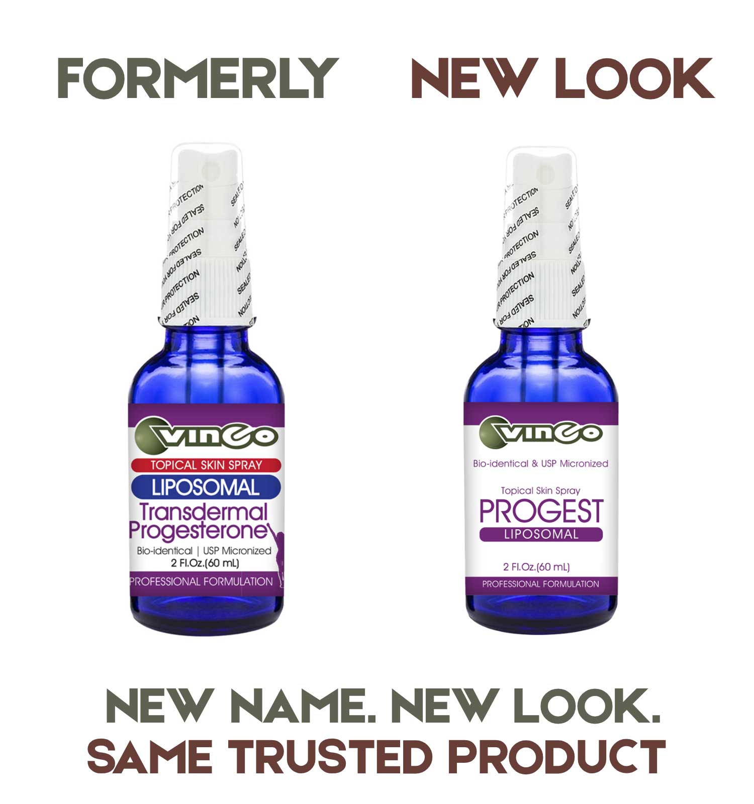Vinco PROGEST Liposomal (Formerly Liposomal Transdermal Progesterone) New Look