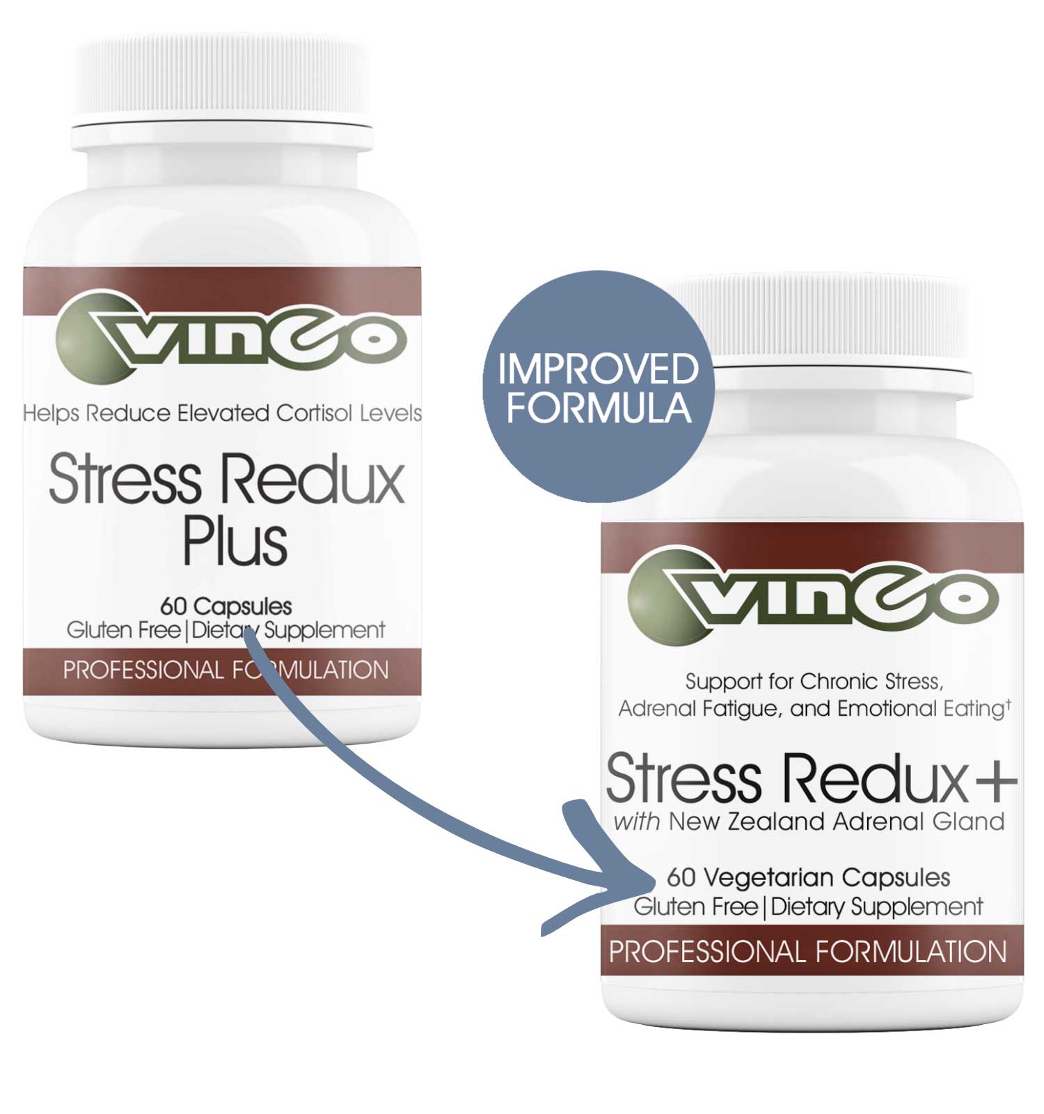 Vinco Stress Redux Plus New Look