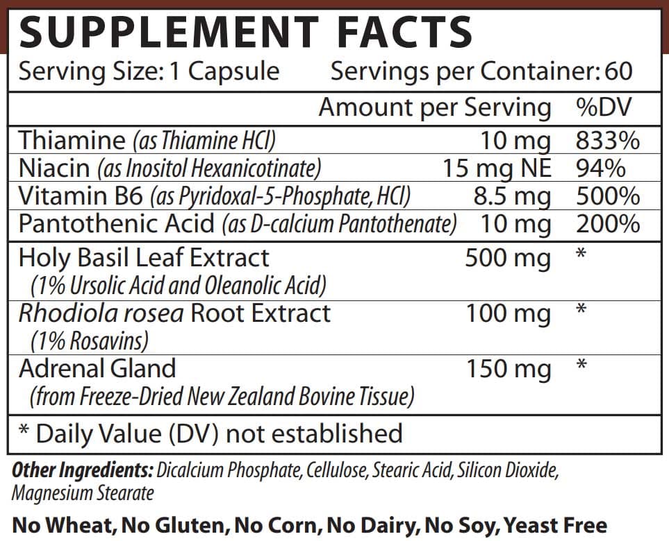 Vinco Stress Redux Plus Ingredients