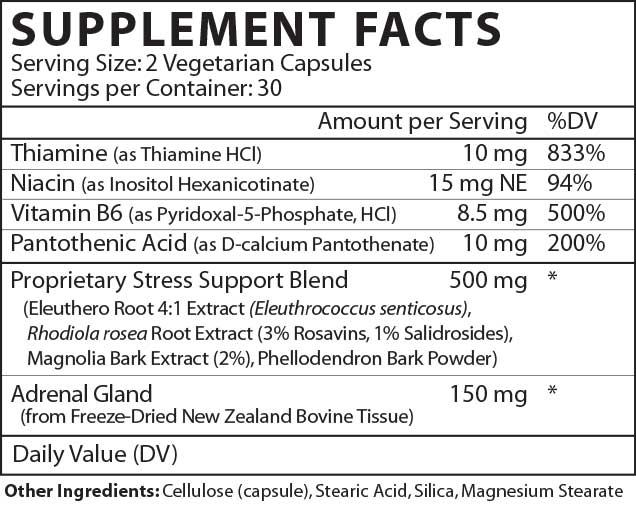 Vinco Stress Redux Plus Ingredients