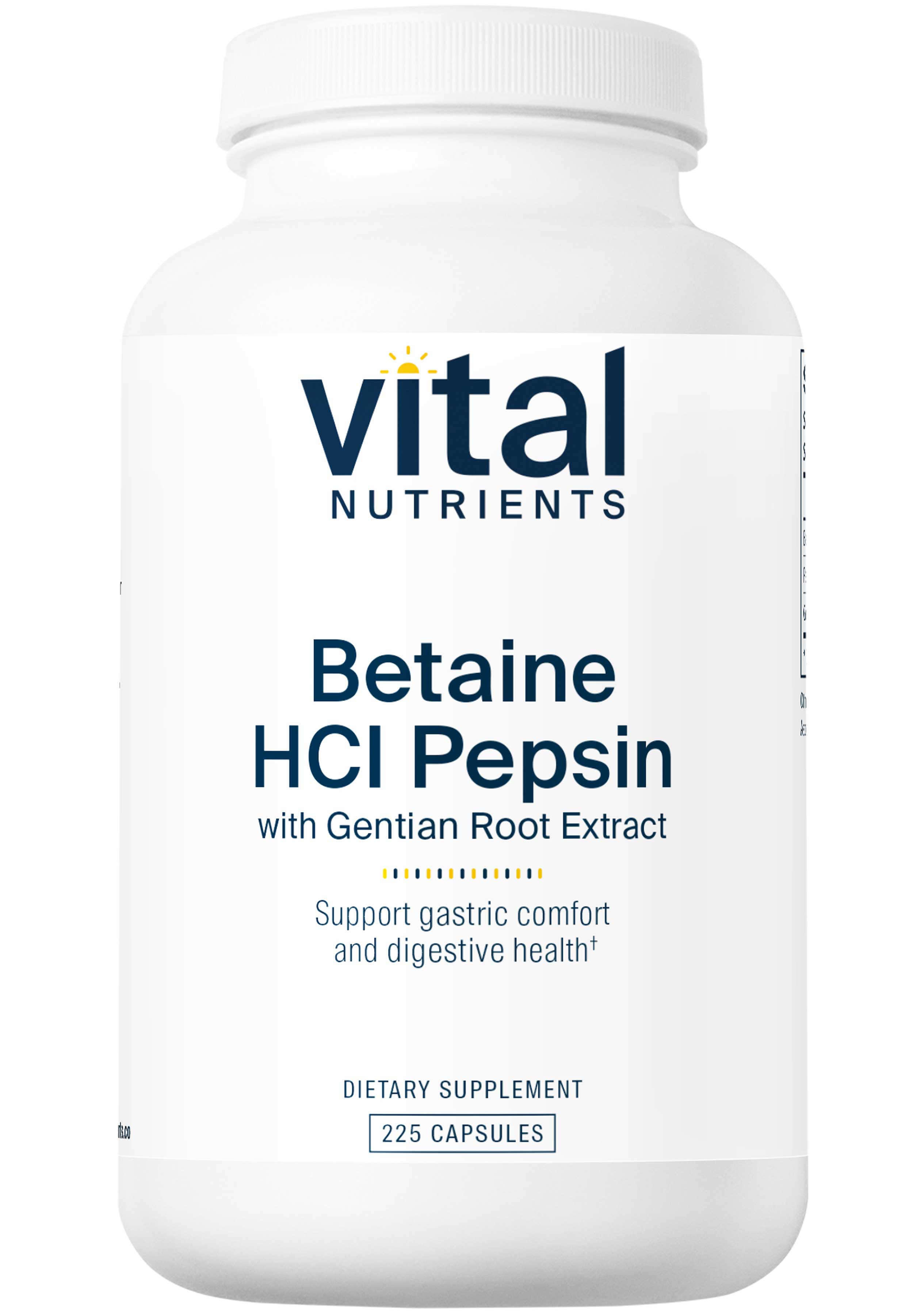 Vital Nutrients Betaine HCL Pepsin Gentian Root Extract
