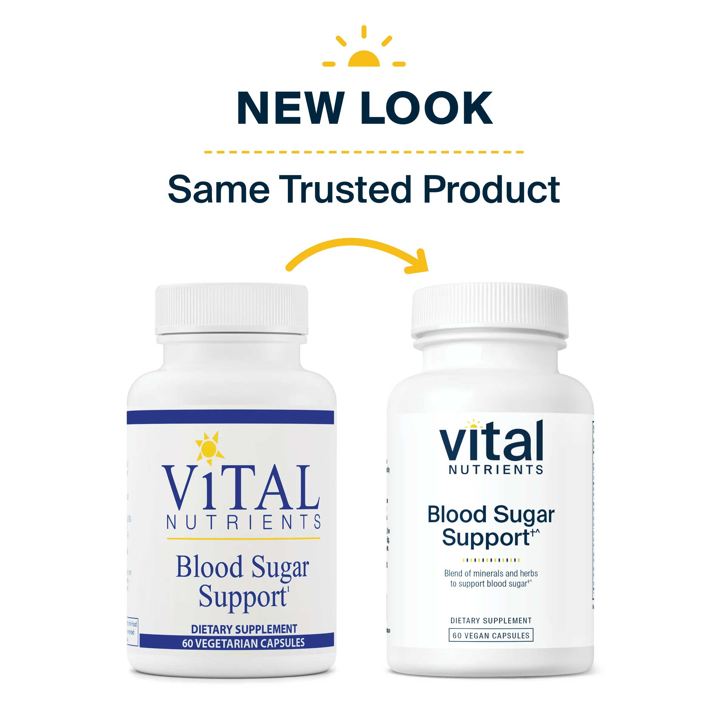 Vital Nutrients Blood Sugar Support New Look