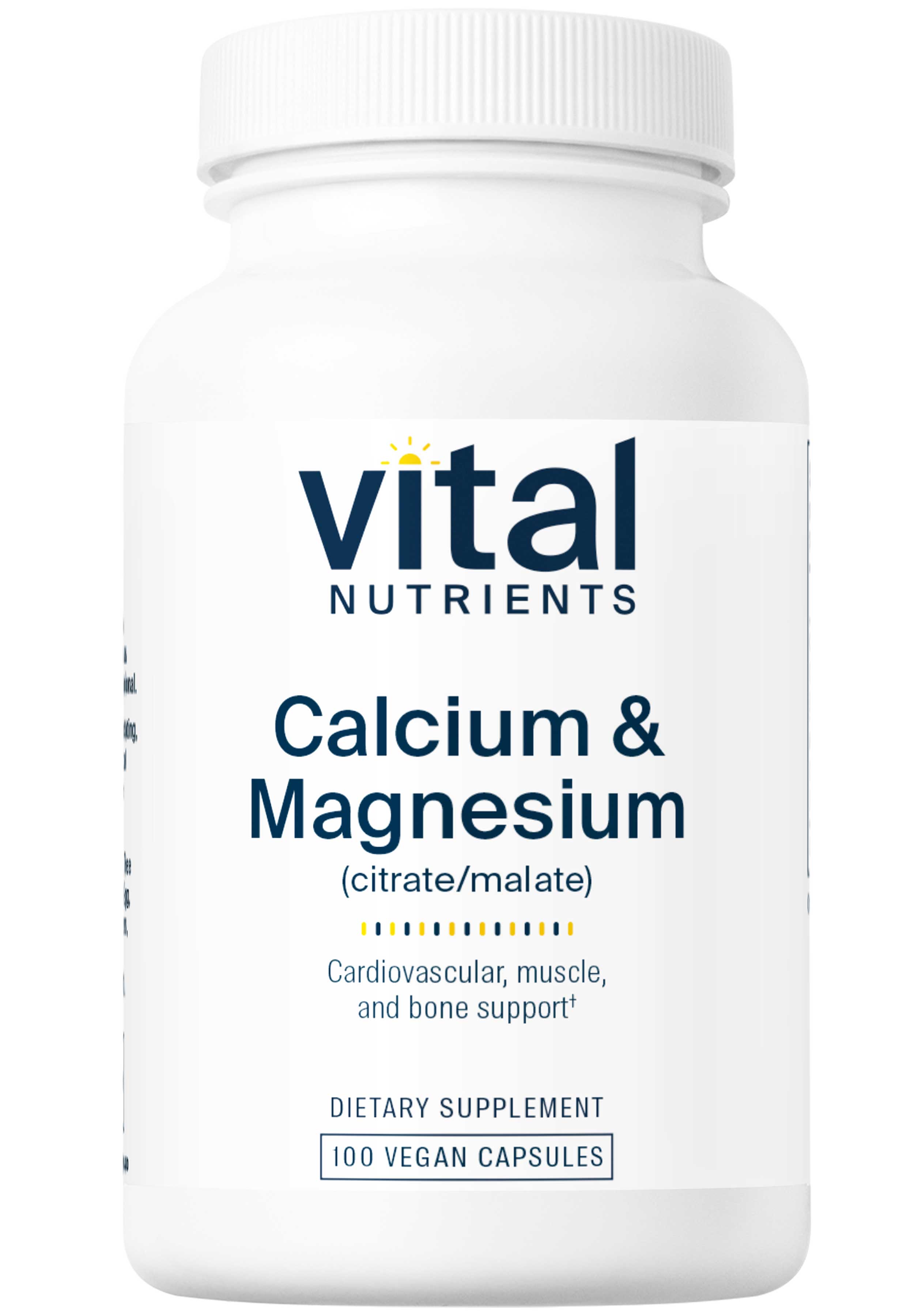 Vital Nutrients Calcium/Magnesium (Citrate/Malate)