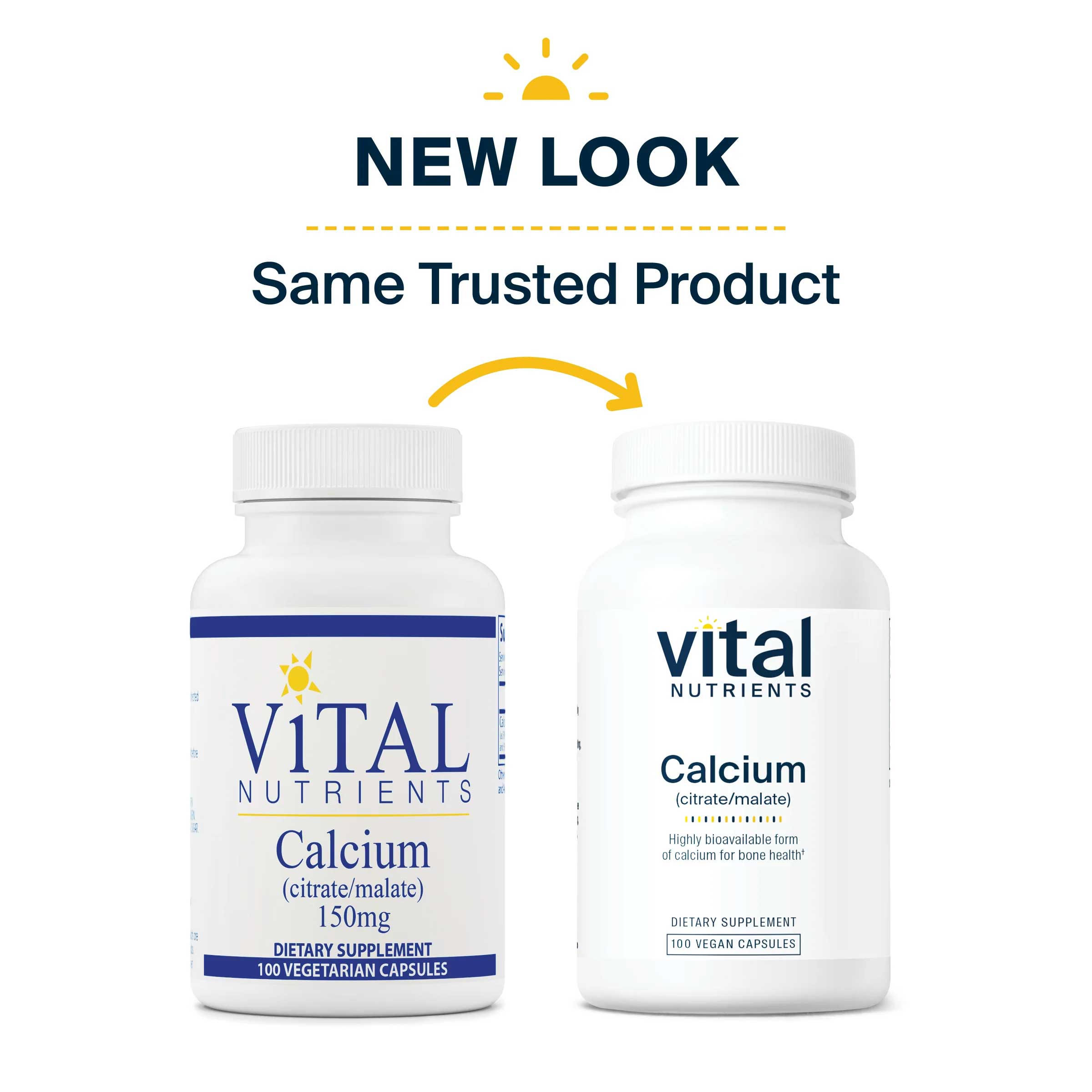 Vital Nutrients Calcium (citrate/malate) 150mg New Look