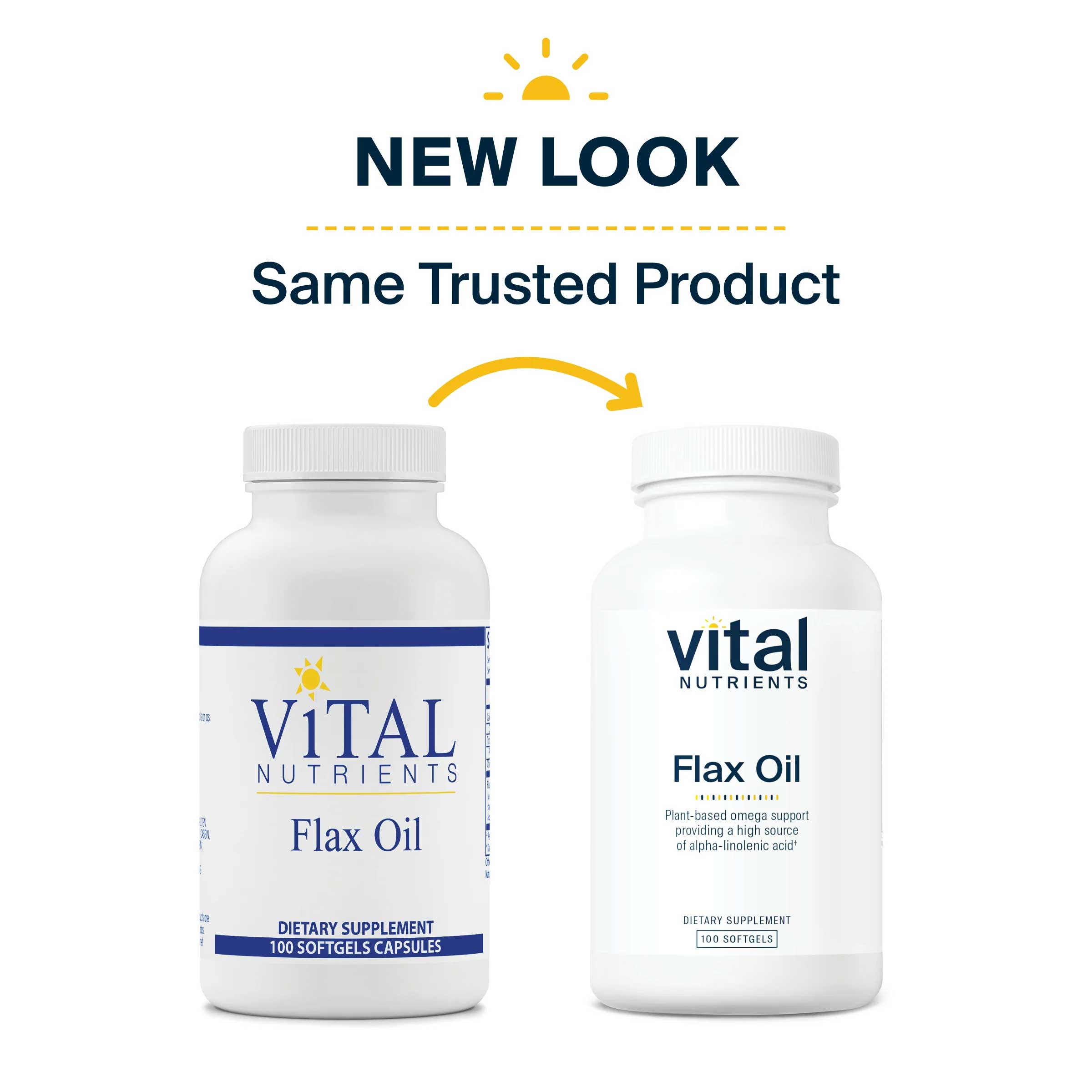 Vital Nutrients Flax Oil New Look