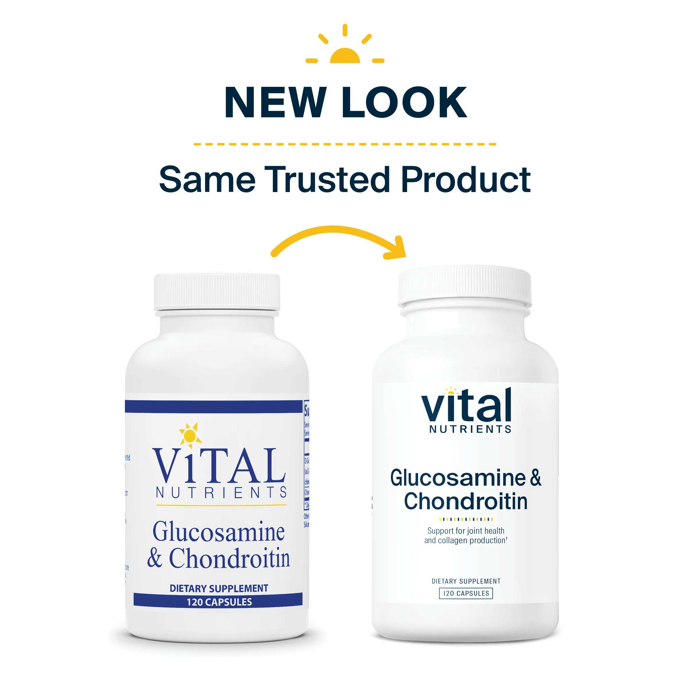 Vital Nutrients Glucosamine & Chondroitin New Look