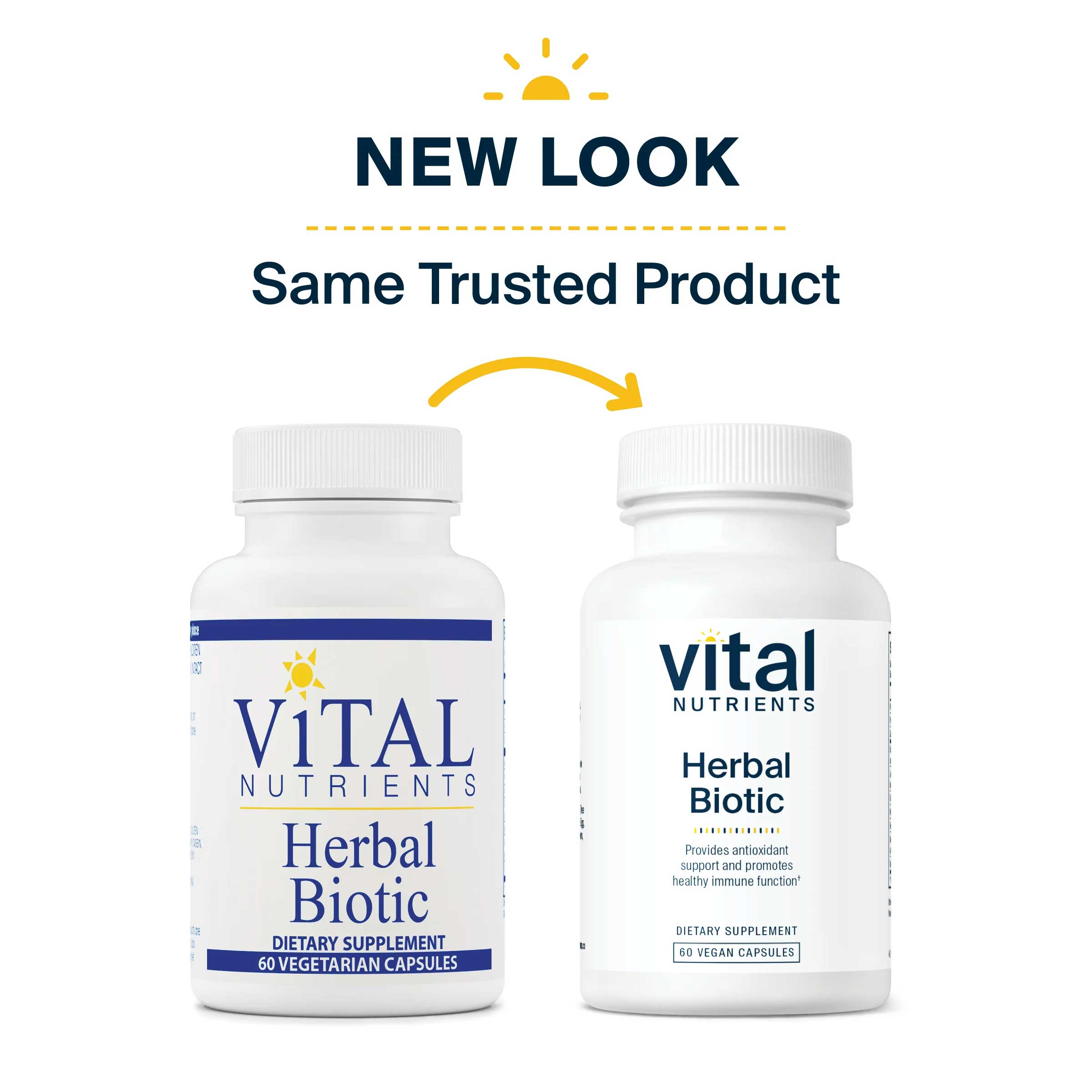 Vital Nutrients Herbal Biotic New Look