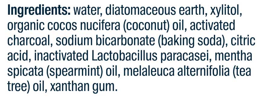 Vital Nutrients Hyperbiotics Activated Charcoal Probiotic Toothpaste Ingredients