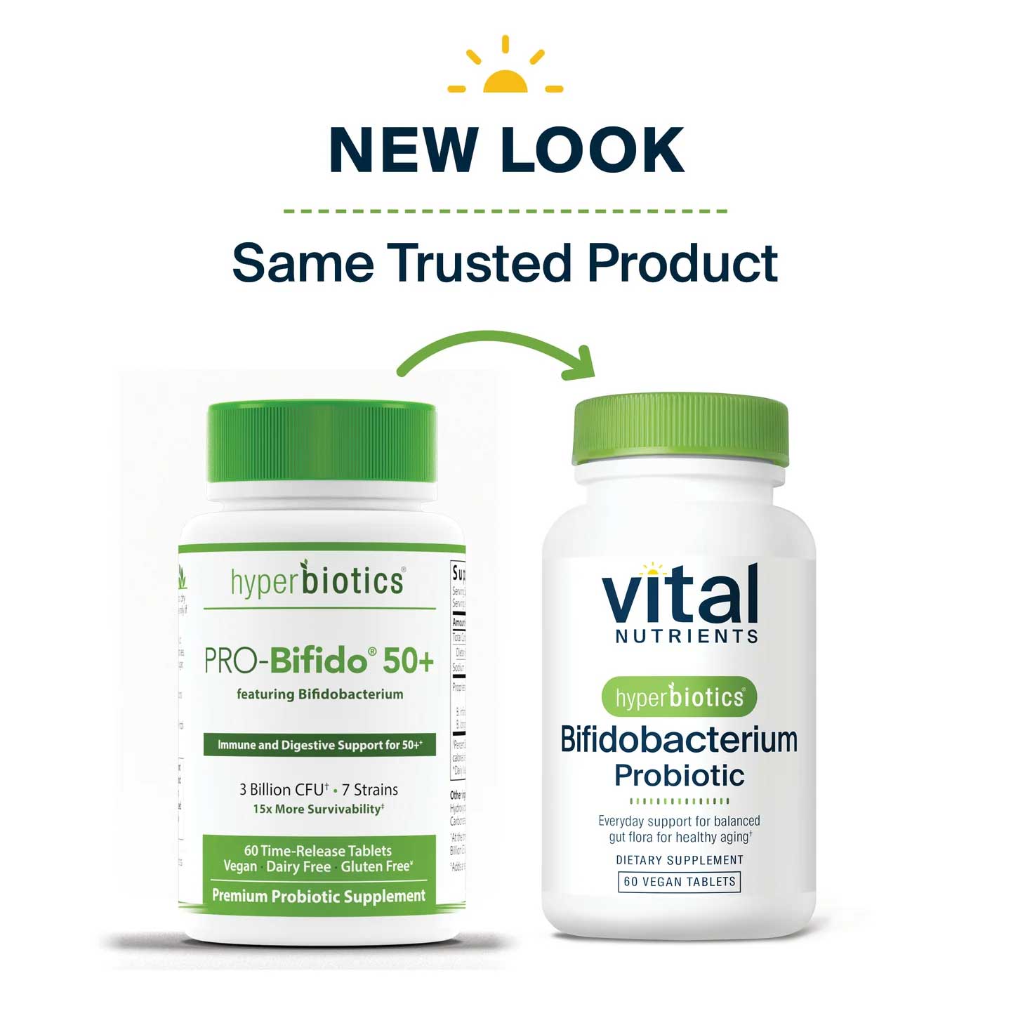 Vital Nutrients Hyperbiotics Bifidobacterium Probiotic New Look