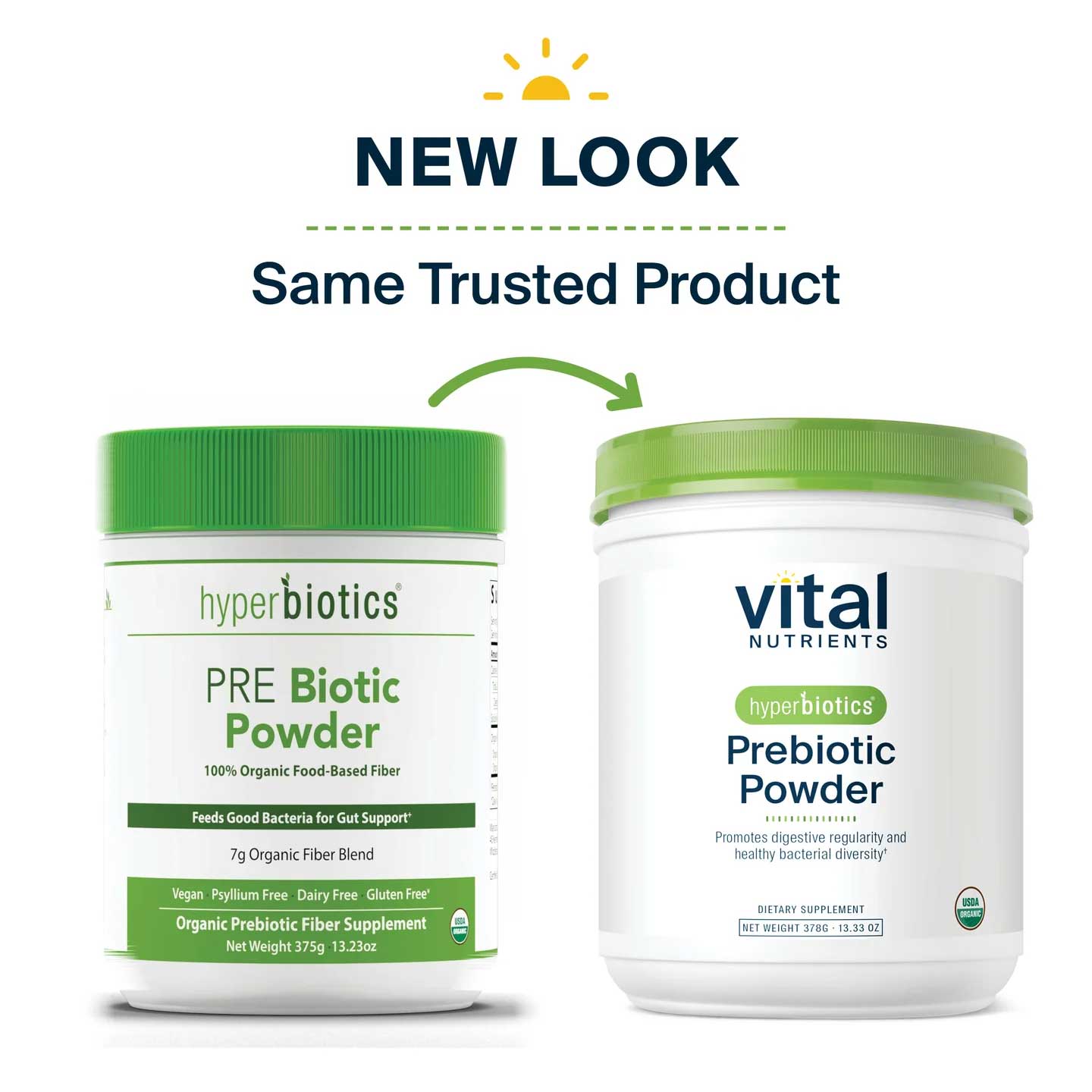 Vital Nutrients Hyperbiotics Prebiotic Powder New Look