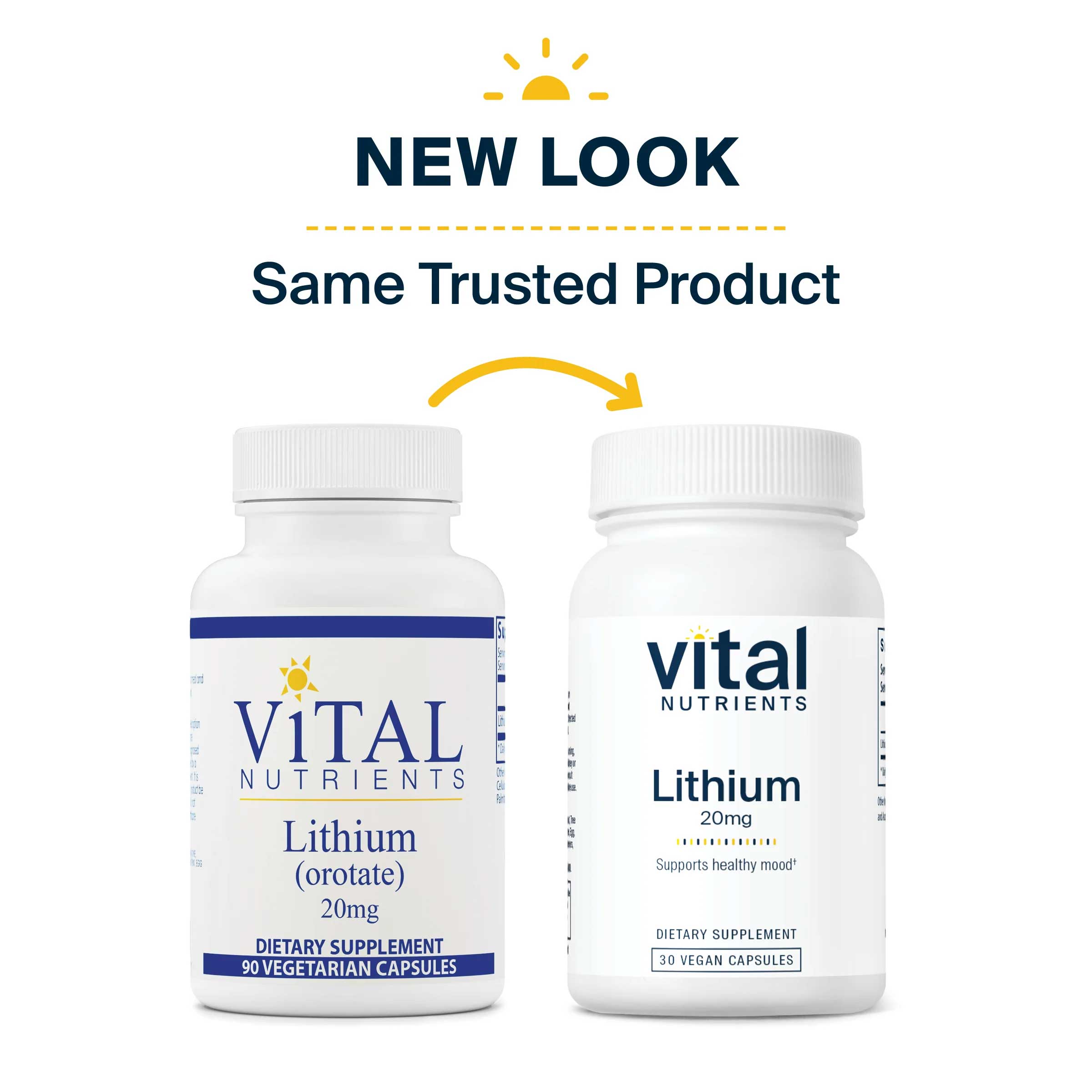 Vital Nutrients Lithium (orotate) 20mg New Look