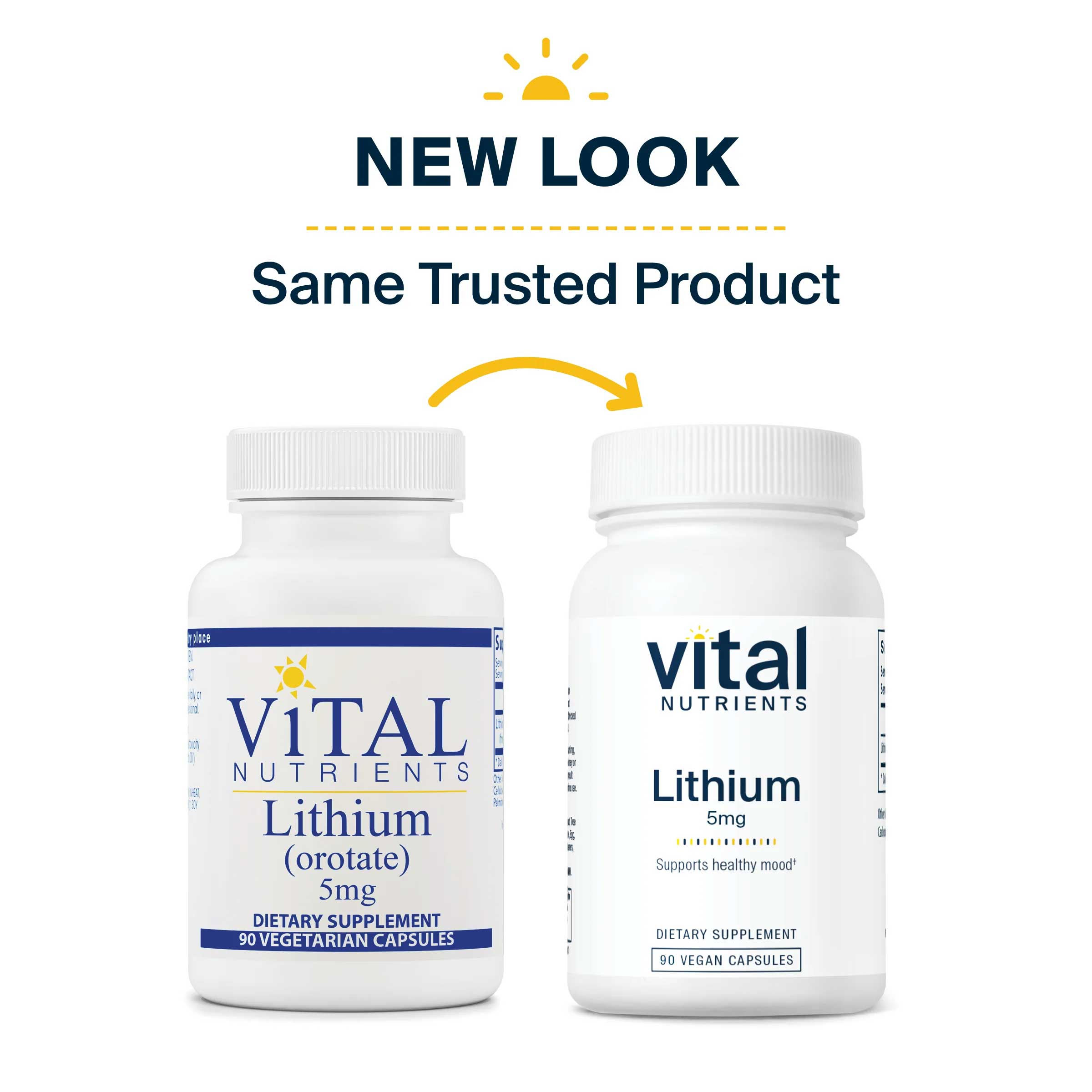 Vital Nutrients Lithium (orotate) 5mg New Look