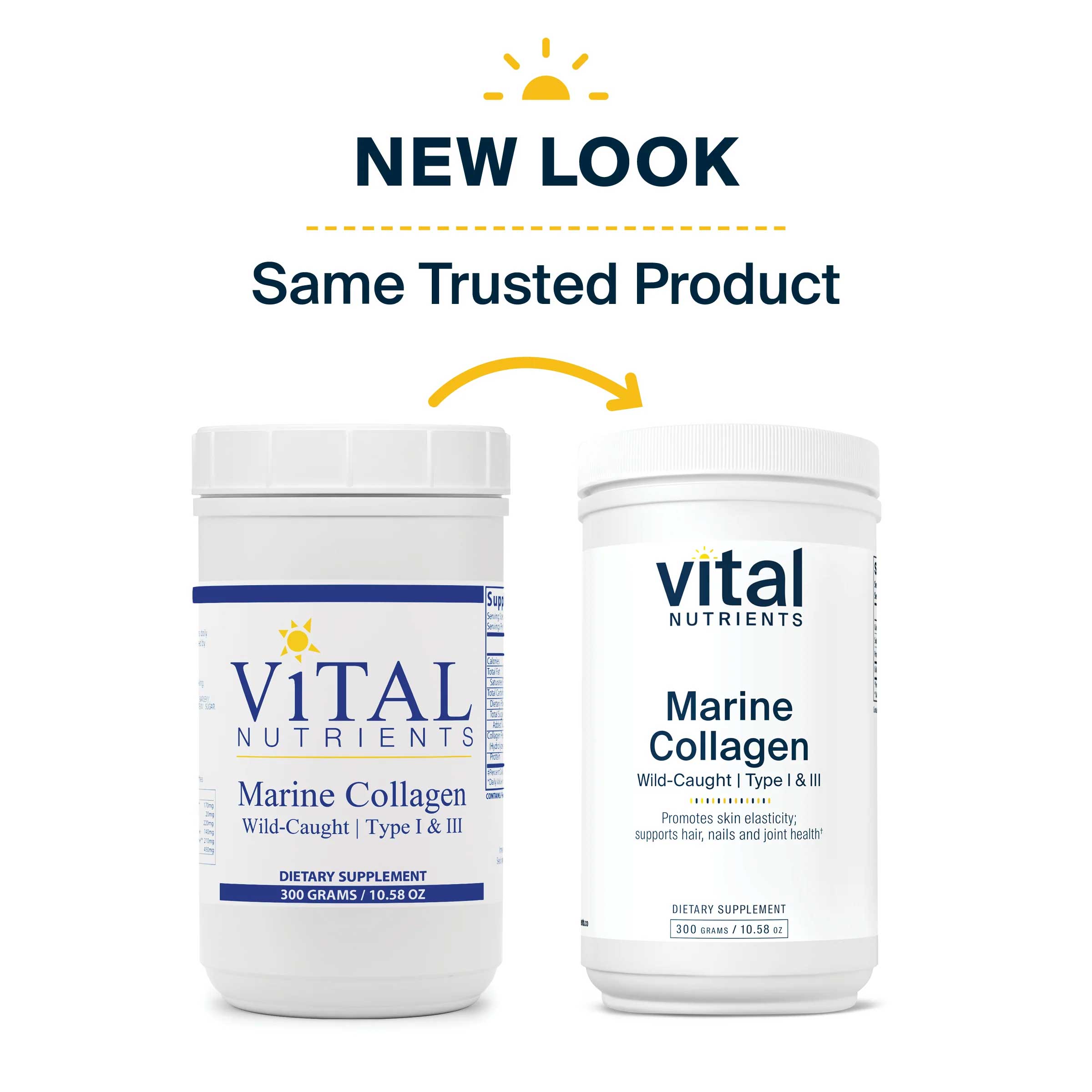 Vital Nutrients Marine Collagen Type I & III New Look