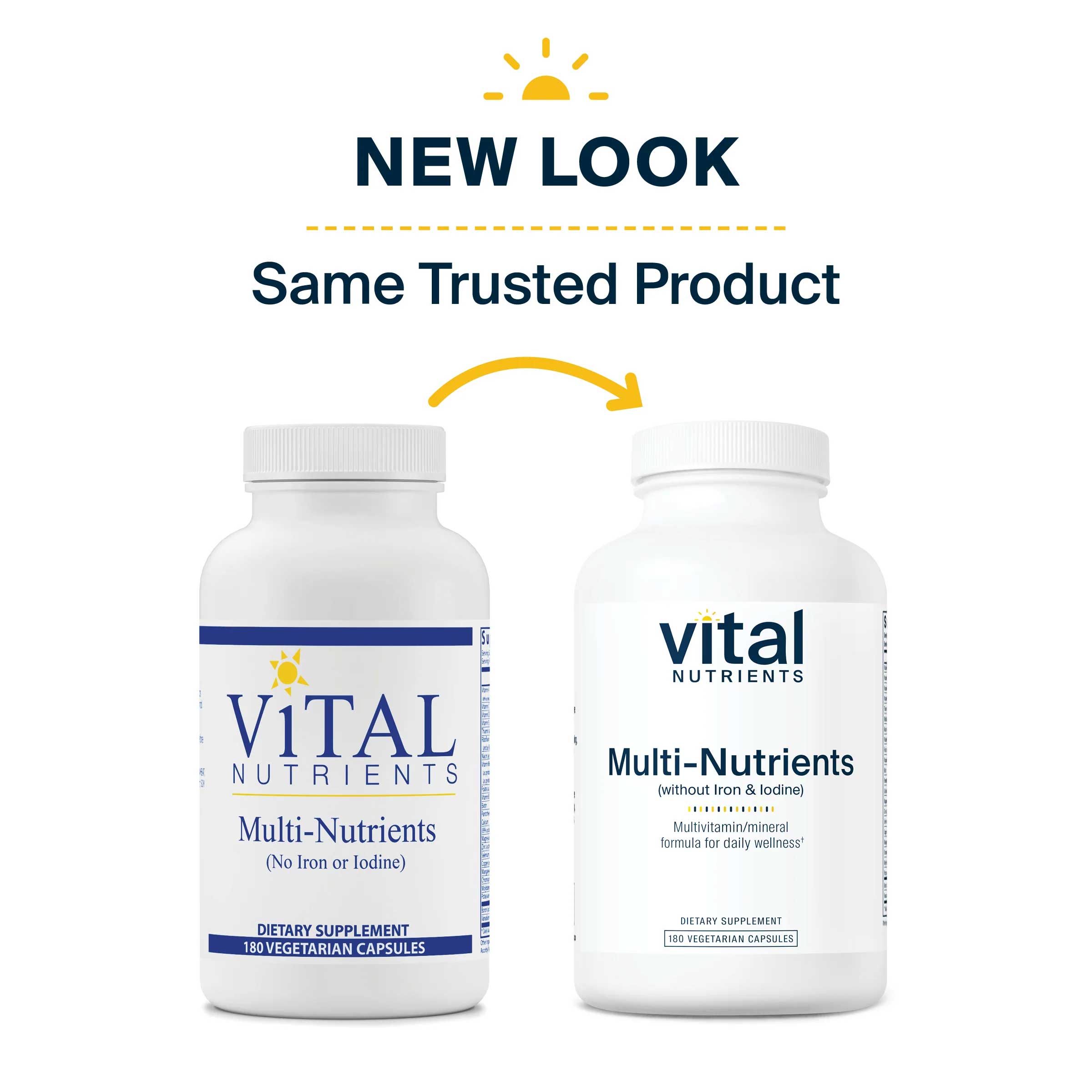 Vital Nutrients Multi-Nutrients (No Iron or Iodine) New Look