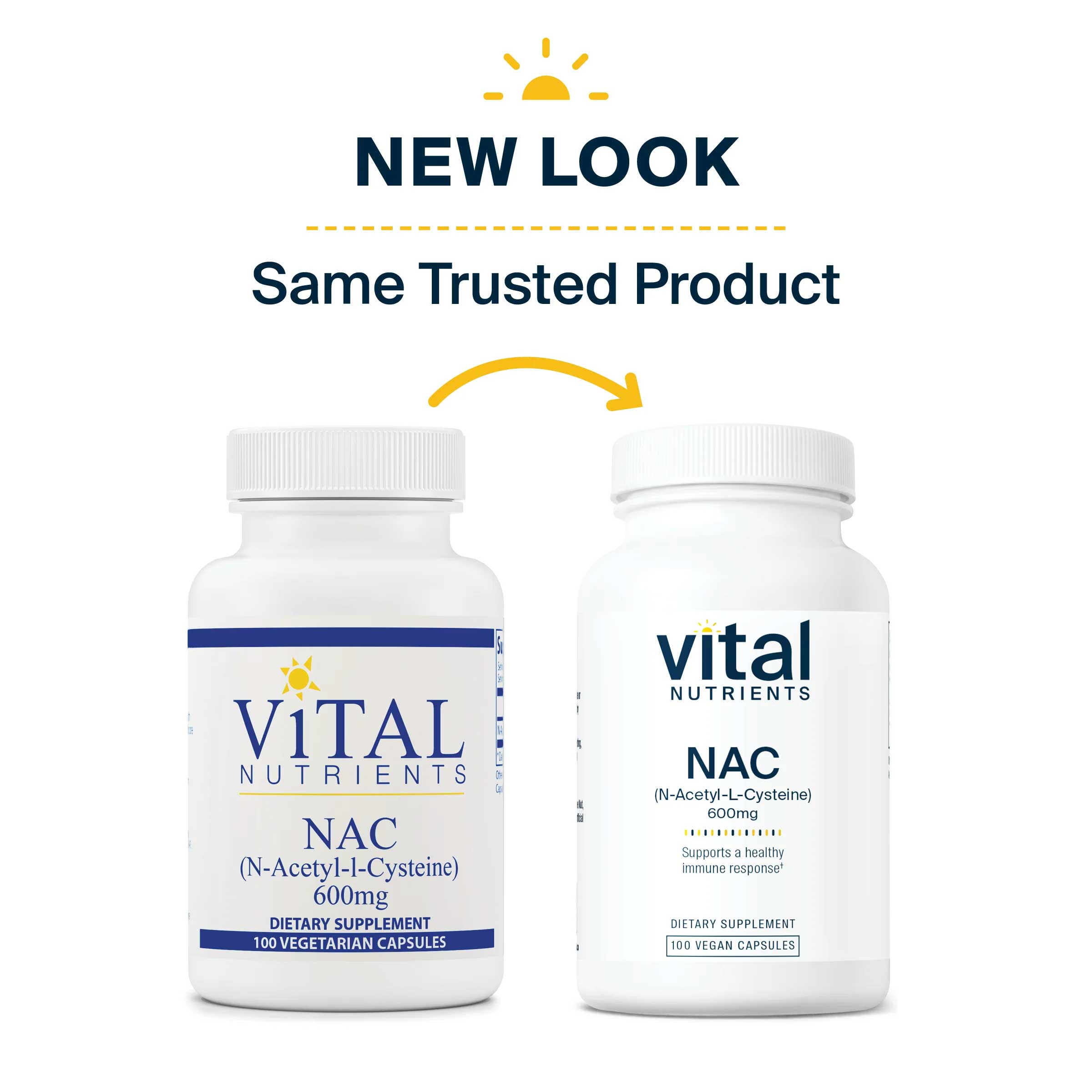 Vital Nutrients NAC 600 mg New Look