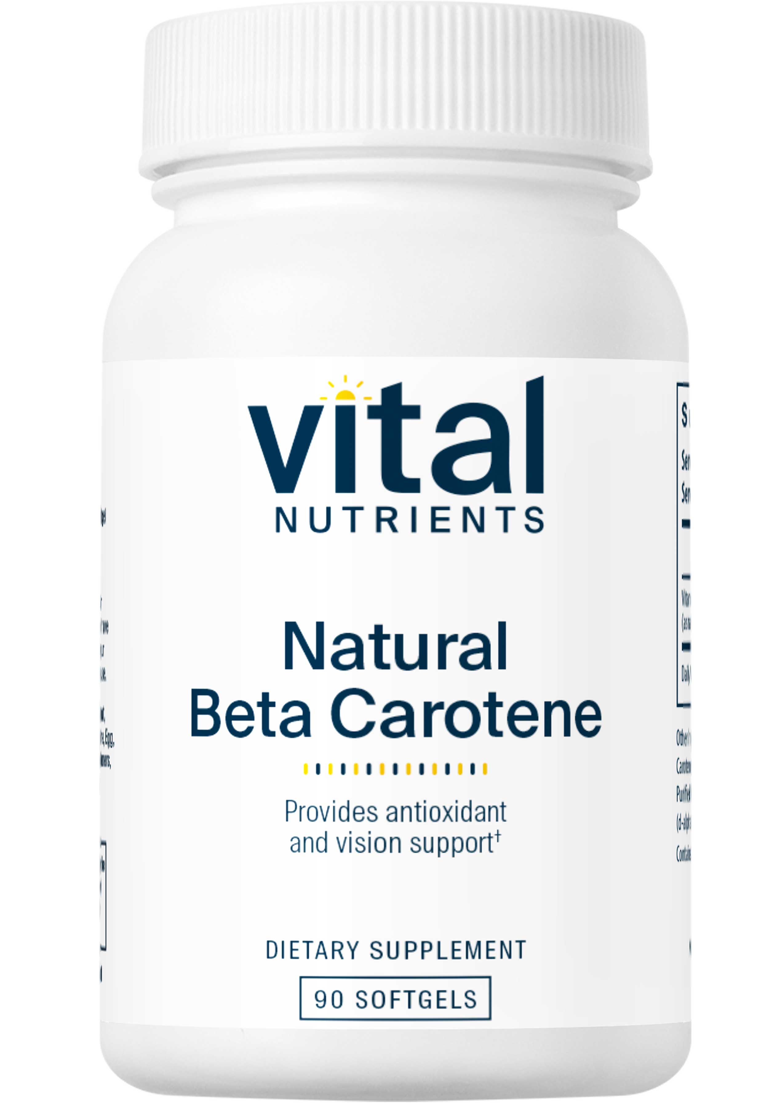 Vital Nutrients Natural Beta Carotene 25000IU