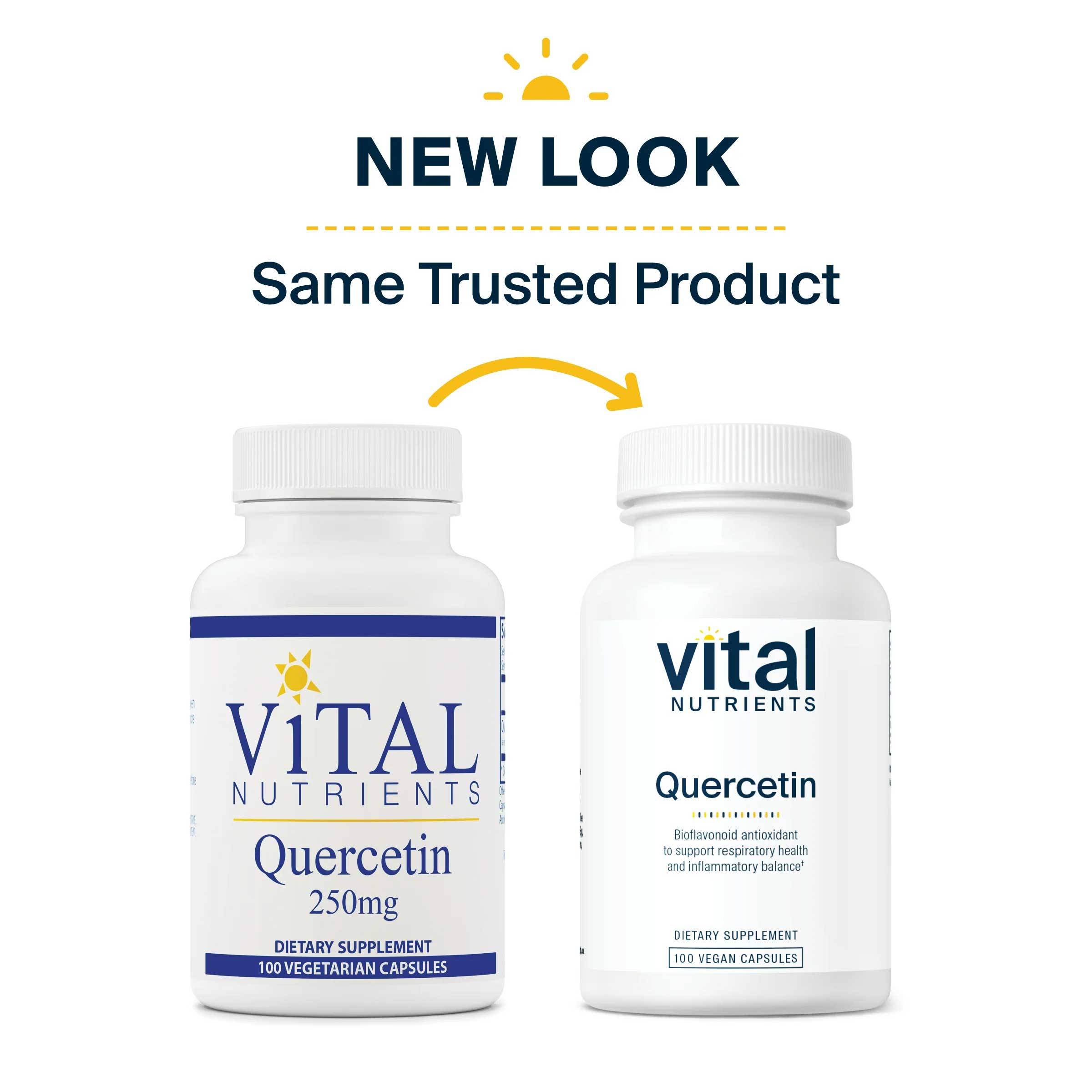 Vital Nutrients Quercetin 250 mg New Look