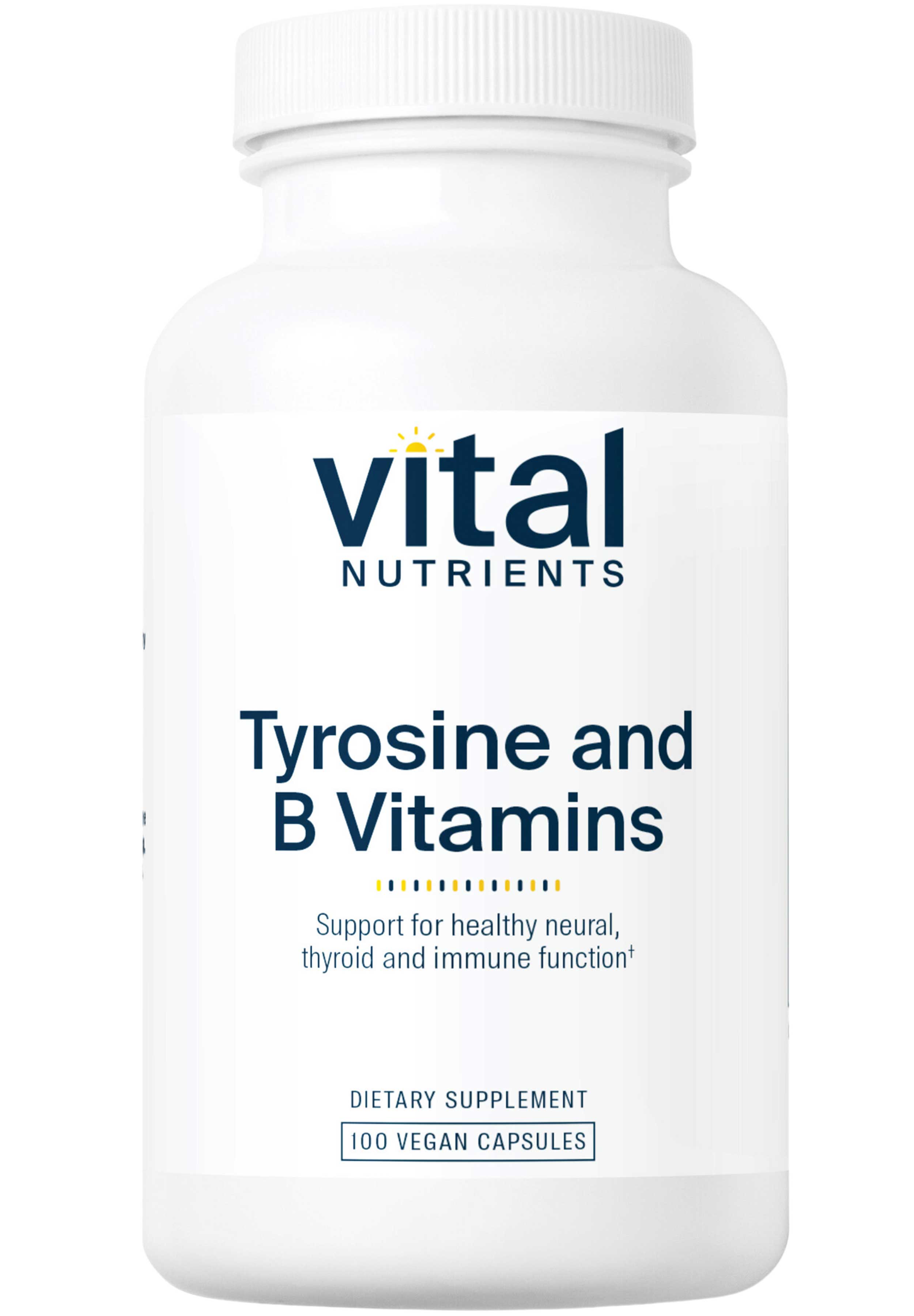 Vital Nutrients Tyrosine and B Vitamins