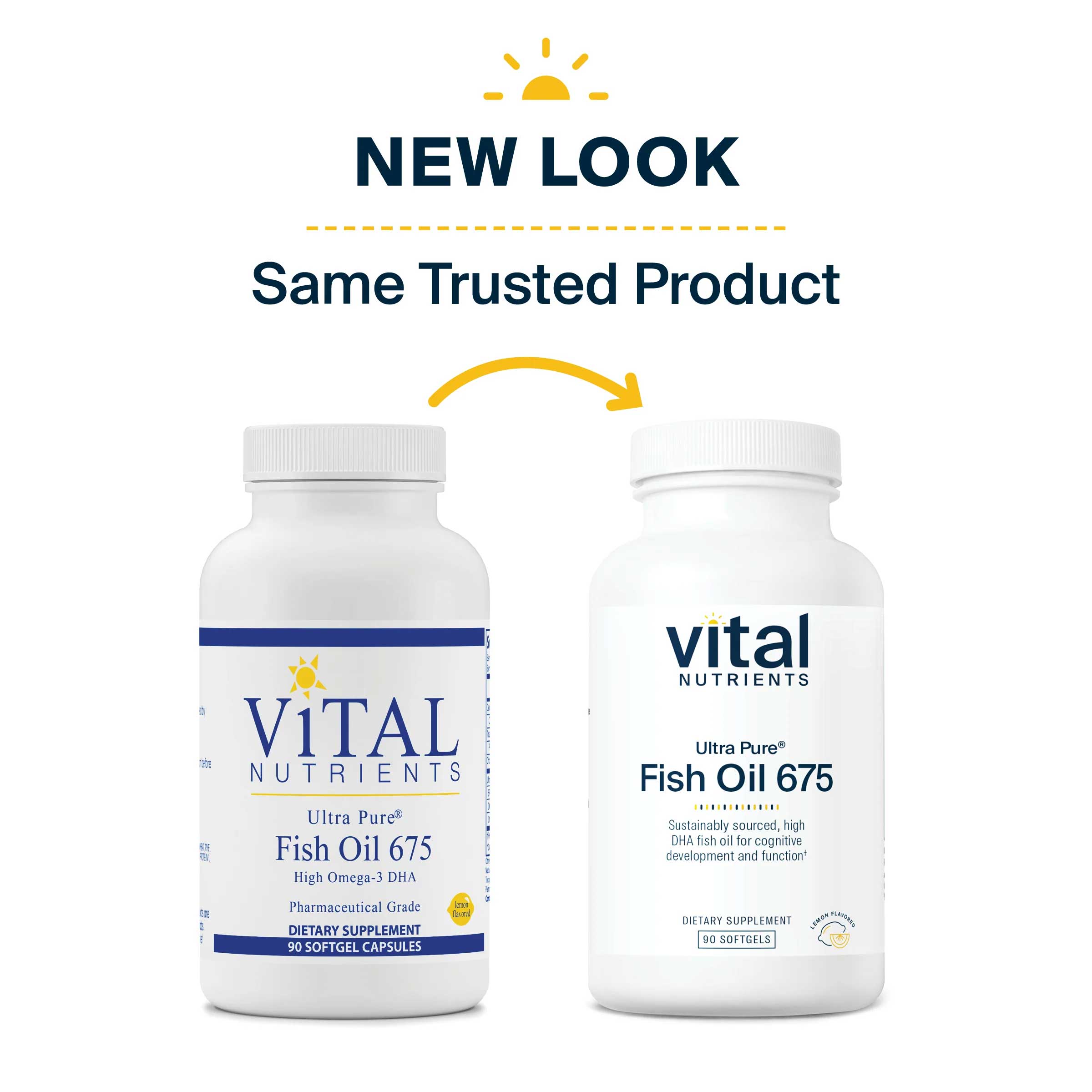 Vital Nutrients Ultra Pure® Fish Oil 675 New Look