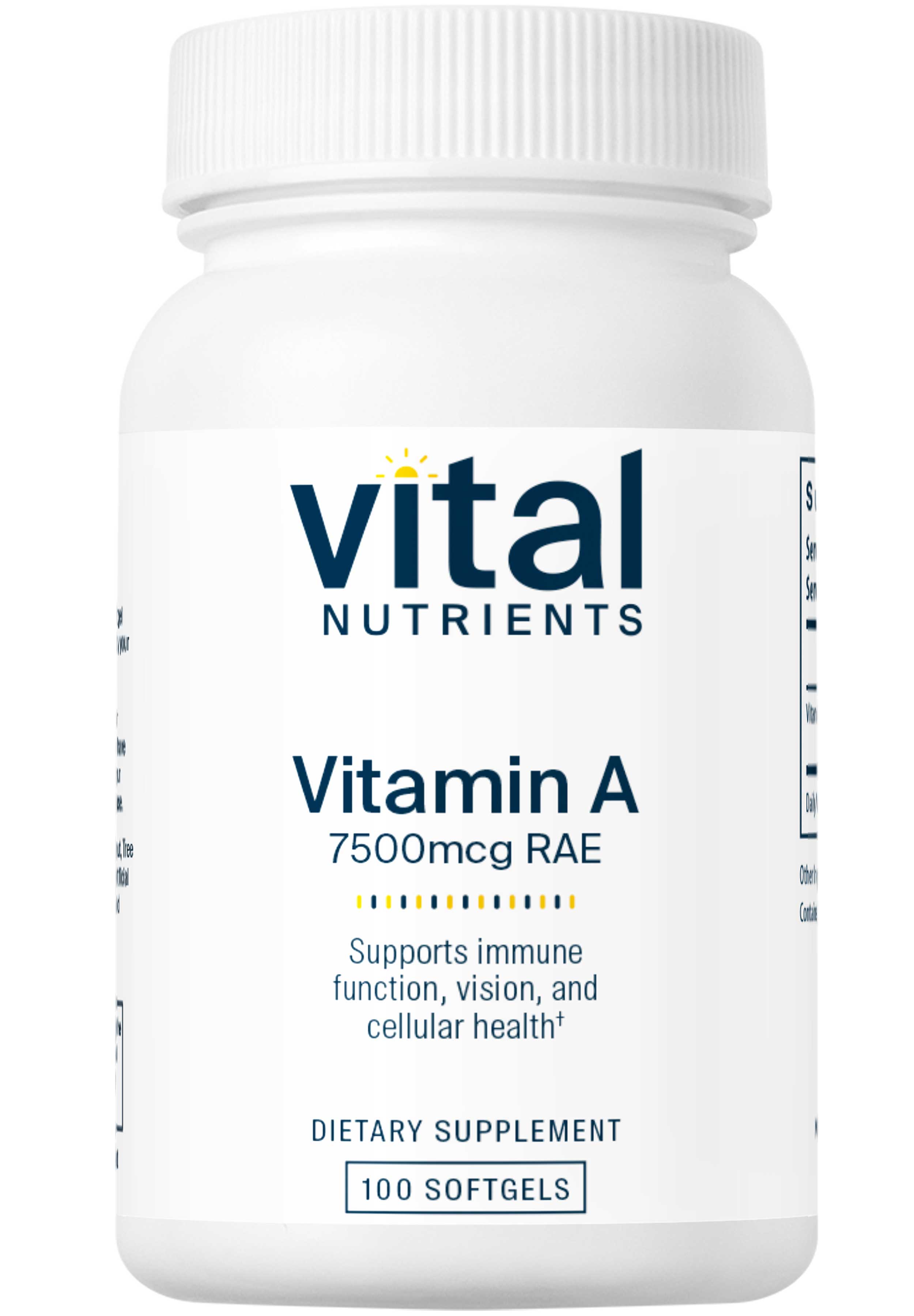 Vital Nutrients Vitamin A 7500mcg RAE