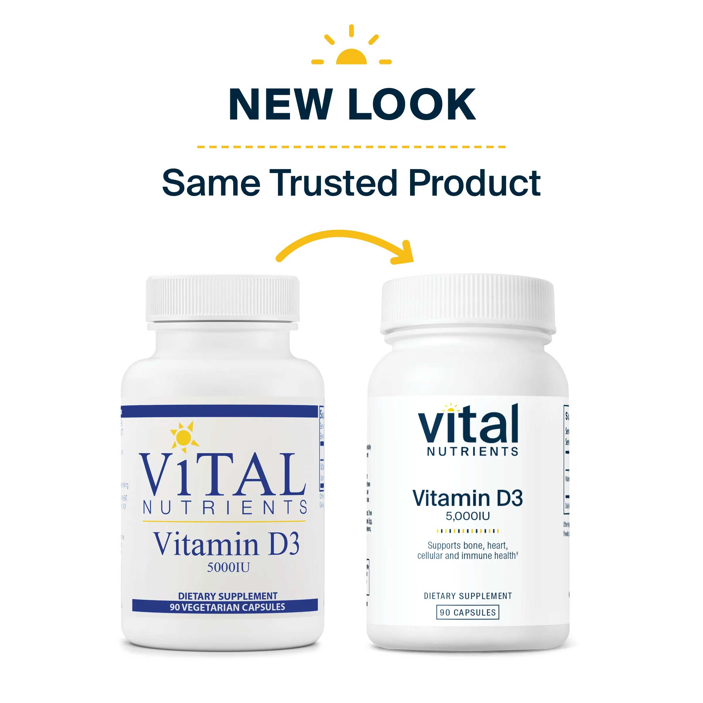 Vital Nutrients Vitamin D3 5000 IU New Look