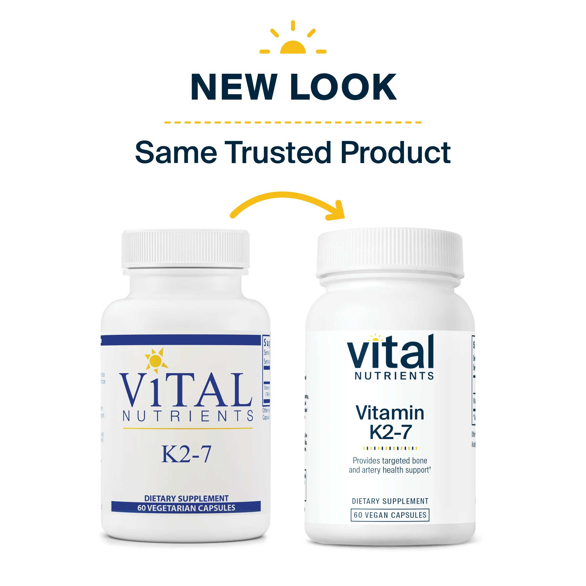 Vital Nutrients Vitamin K2-7 New Look