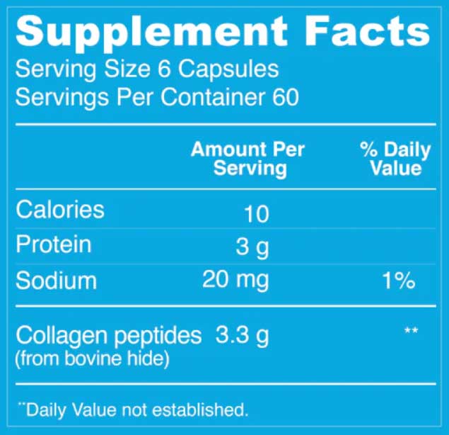 Vital Proteins Collagen Peptides Capsules Ingredients 