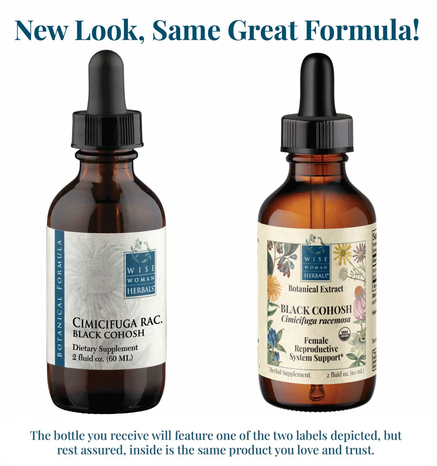 Wise Woman Herbals Black Cohosh (Cimicifuga racemose) New Look