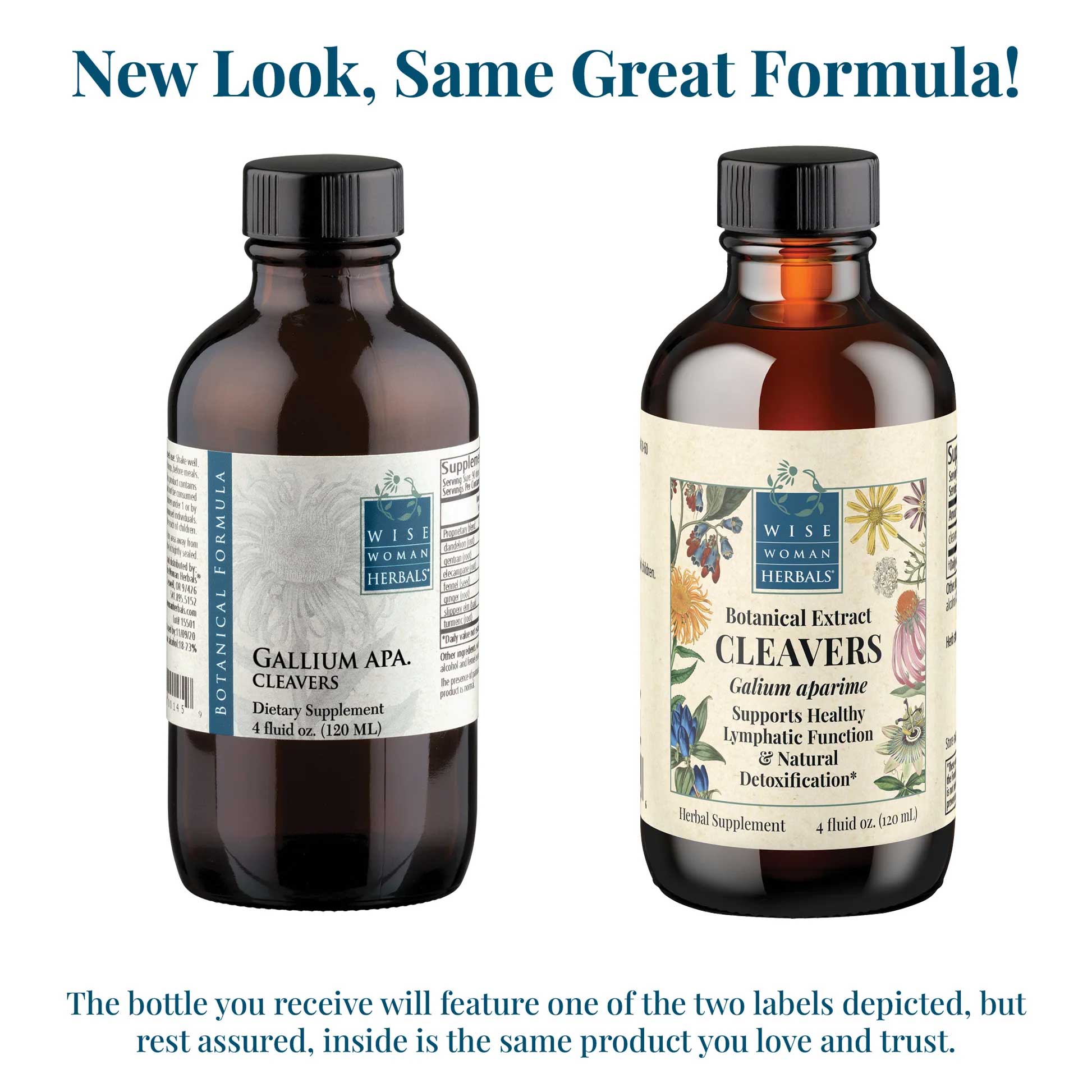 Wise Woman Herbals Cleavers New Look