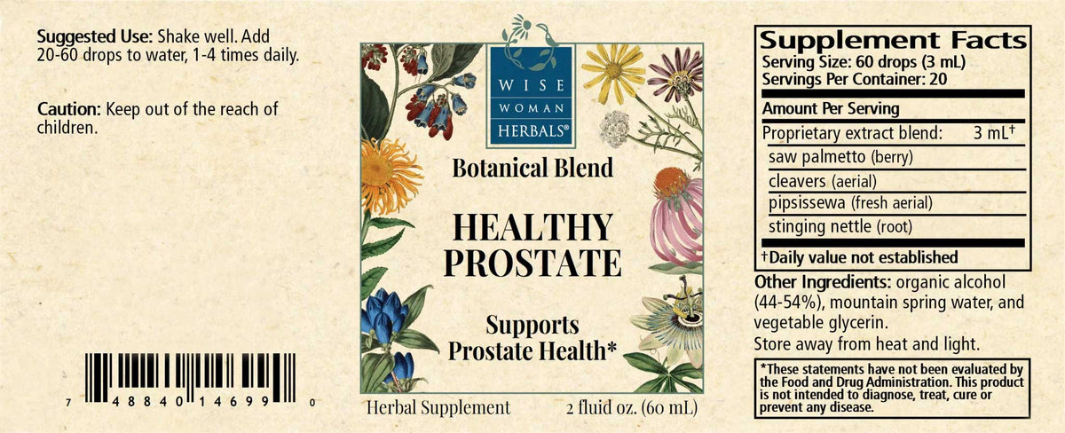 Wise Woman Herbals Healthy Prostate Label