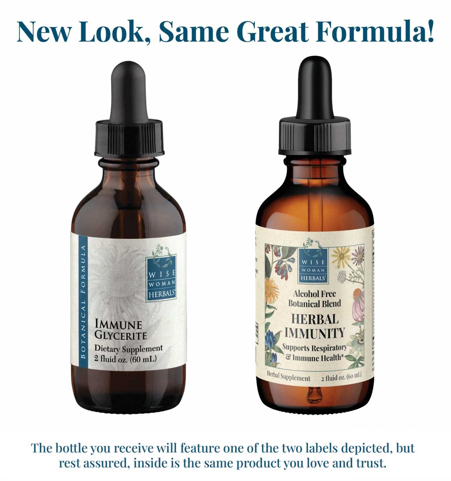 Wise Woman Herbals Herbal Immunity (Formerly Immune Glycerite) New Look