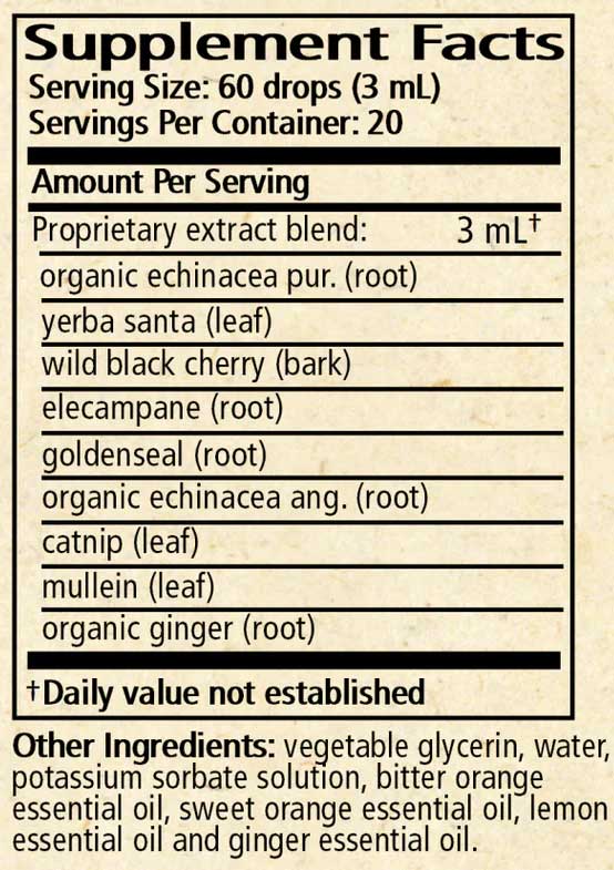 Wise Woman Herbals Herbal Immunity (Formerly Immune Glycerite) Ingredients