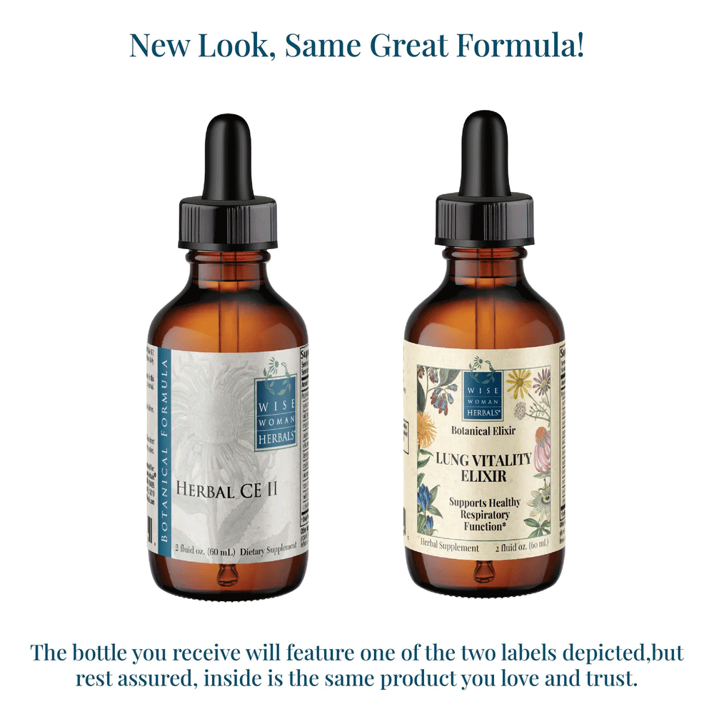 Wise Woman Herbals Lung Vitality Elixir (Formerly Herbal CE II) New Look
