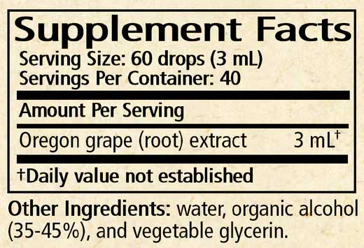 Wise Woman Herbals Oregon Grape (Mahonia Spp.) Ingredients
