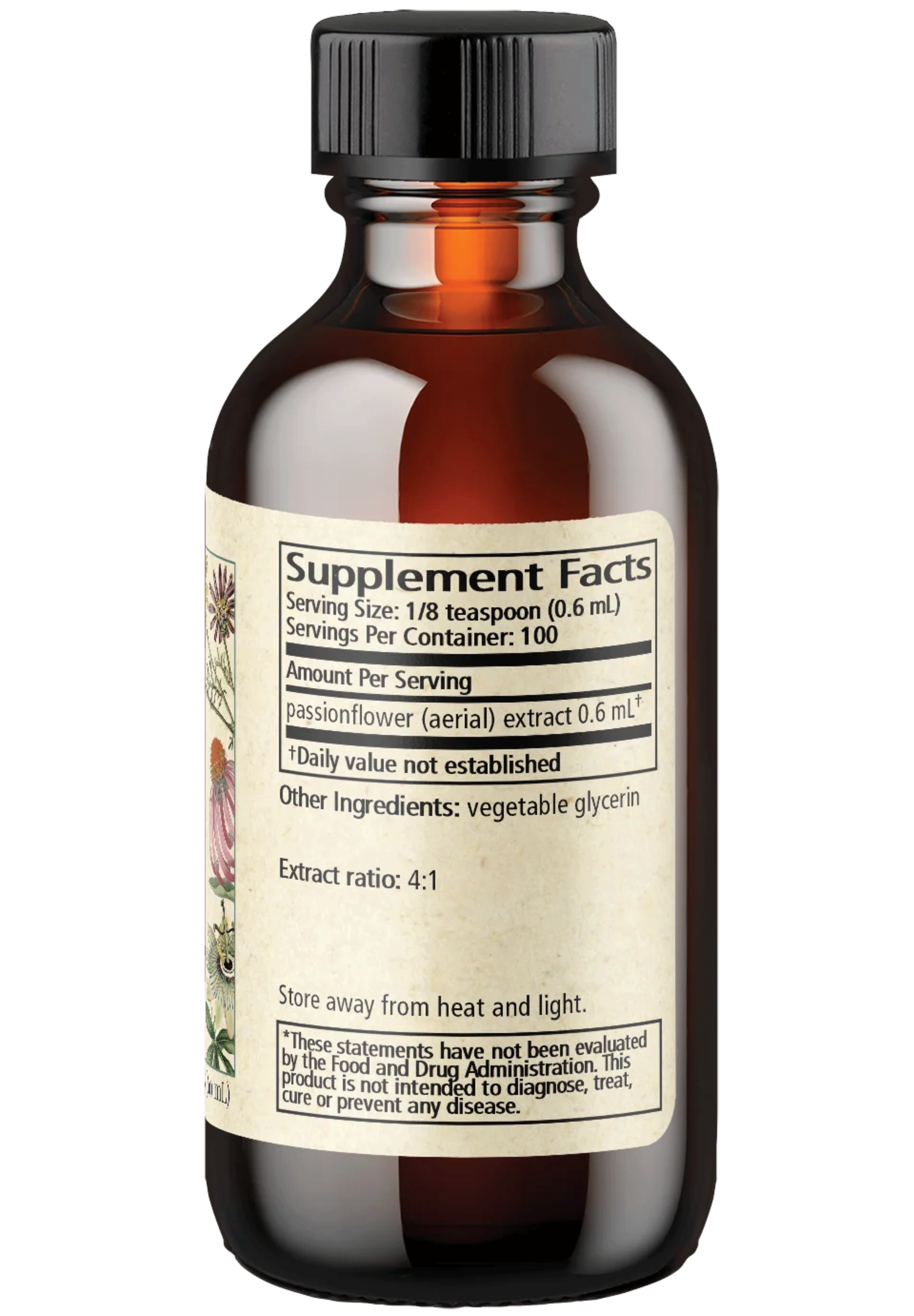 Wise Woman Herbals Passionflower Botanical Syrup (Formerly Passionflower Solid Extract) Ingredients