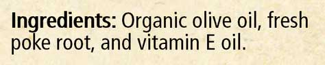 Wise Woman Herbals Phytolacca Oil (Poke) Ingredients