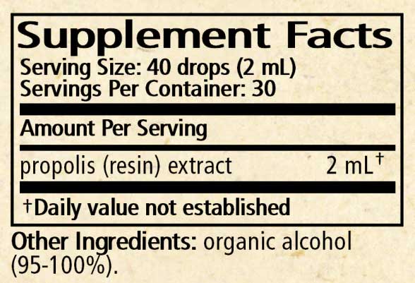 Wise Woman Herbals Propolis Ingredients
