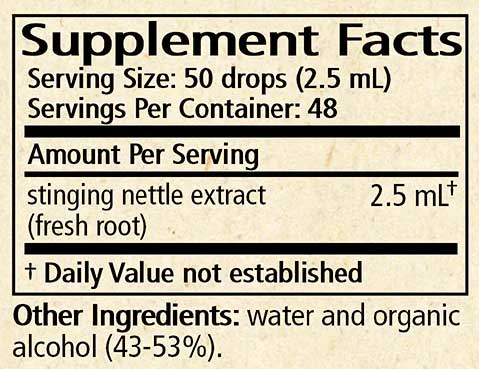 Wise Woman Herbals Stinging Nettle Ingredients