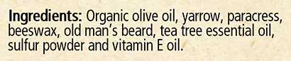 Wise Woman Herbals Tea Tree Salve Ingredients