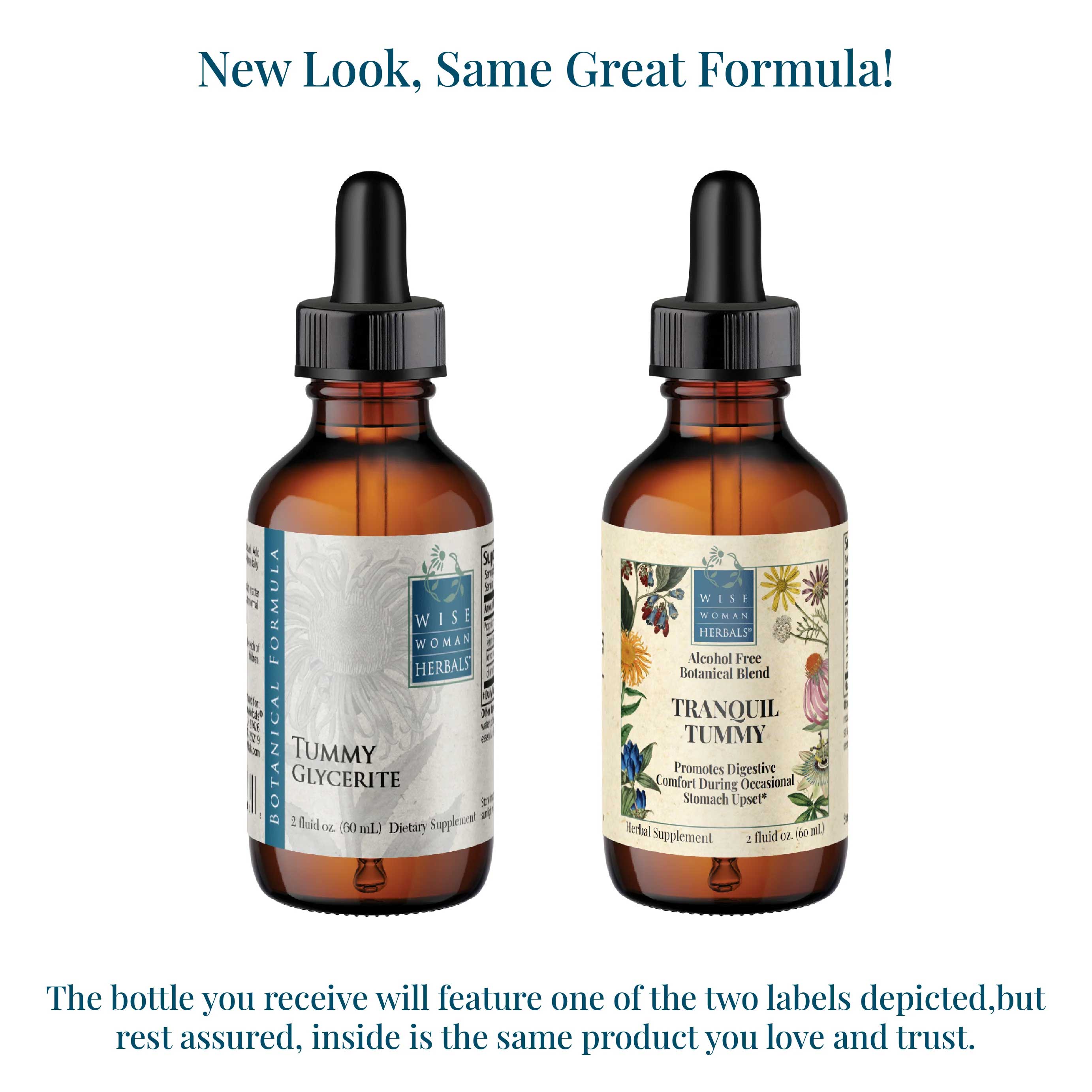 Wise Woman Herbals Tranquil Tummy (Formerly Tummy Glycerite) New Look