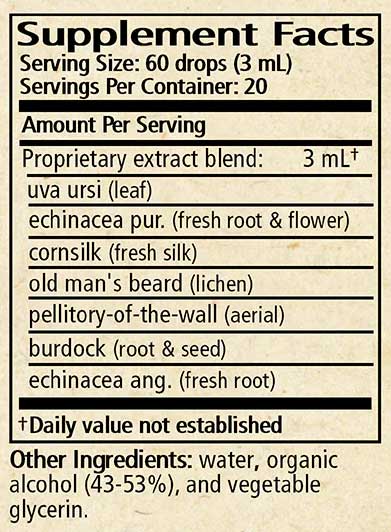 Wise Woman Herbals Urinary Tract Formula Ingredients